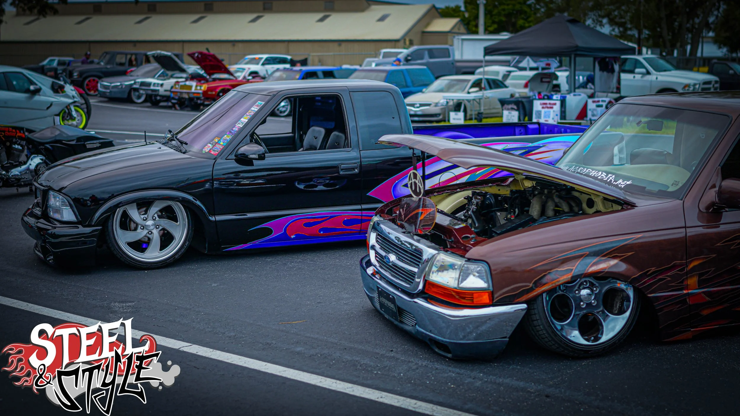 Ford Ranger & S10 minitruck at Slamfest October 2025-1.JPG