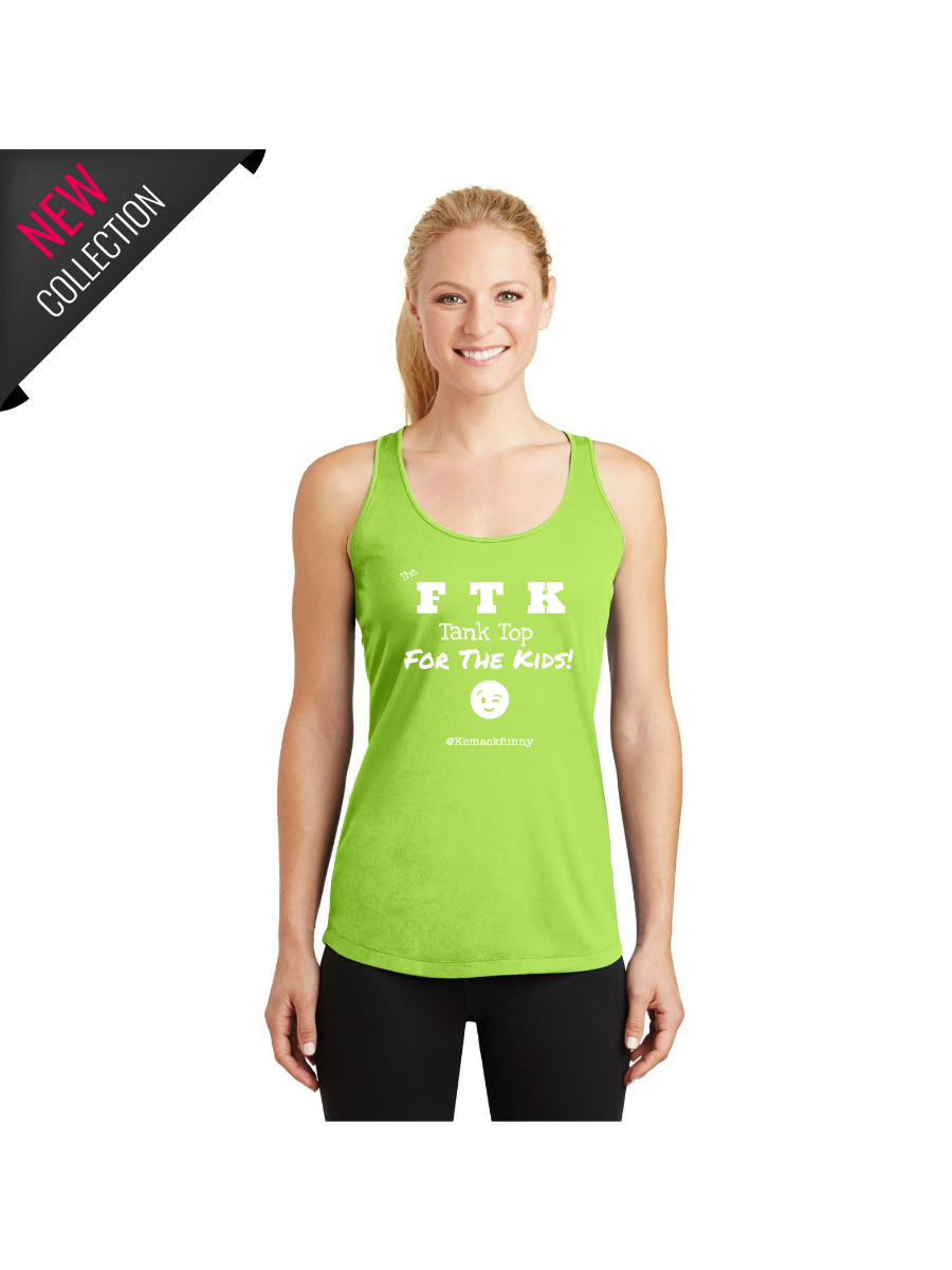 *** NEW & HOT for SUMMER!! *** The    Official    "FTK"    TANK  TOP  ~  {Lime Green/ White}