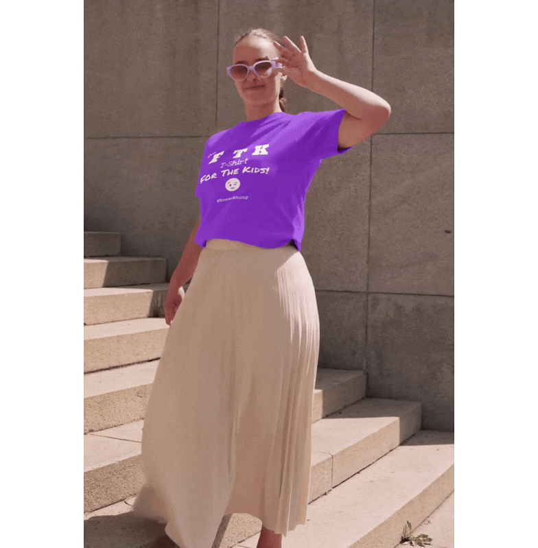 ***NEW COLORS AVAILABLE*** - The OFFICIAL “FTK” T-Shirt- {Purple/White}
