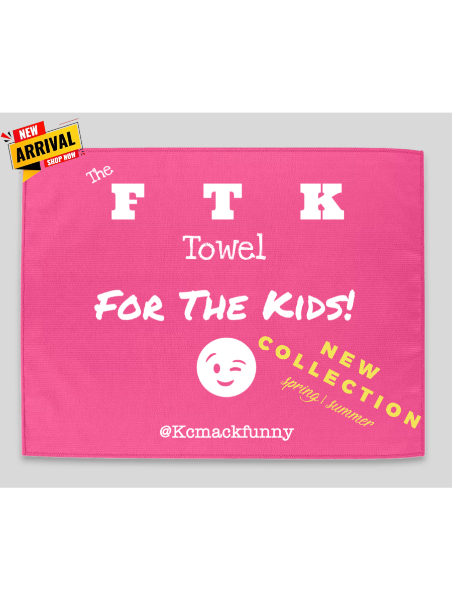 ***NEW COLLECTOR'S EDITION***- “FTK”  Regular Microfiber Towel- PINK