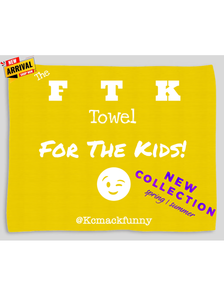***NEW COLLECTOR'S EDITION***- “FTK”  Regular Microfiber Towel- YELLOW