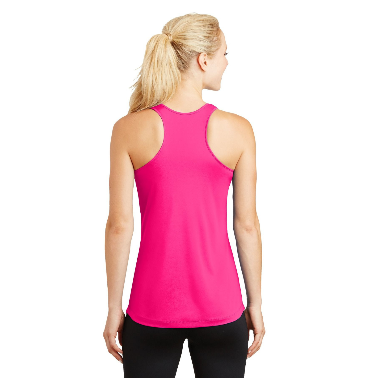 The OFFICIAL FTK Tank Top-HOT PINK-Back View.png