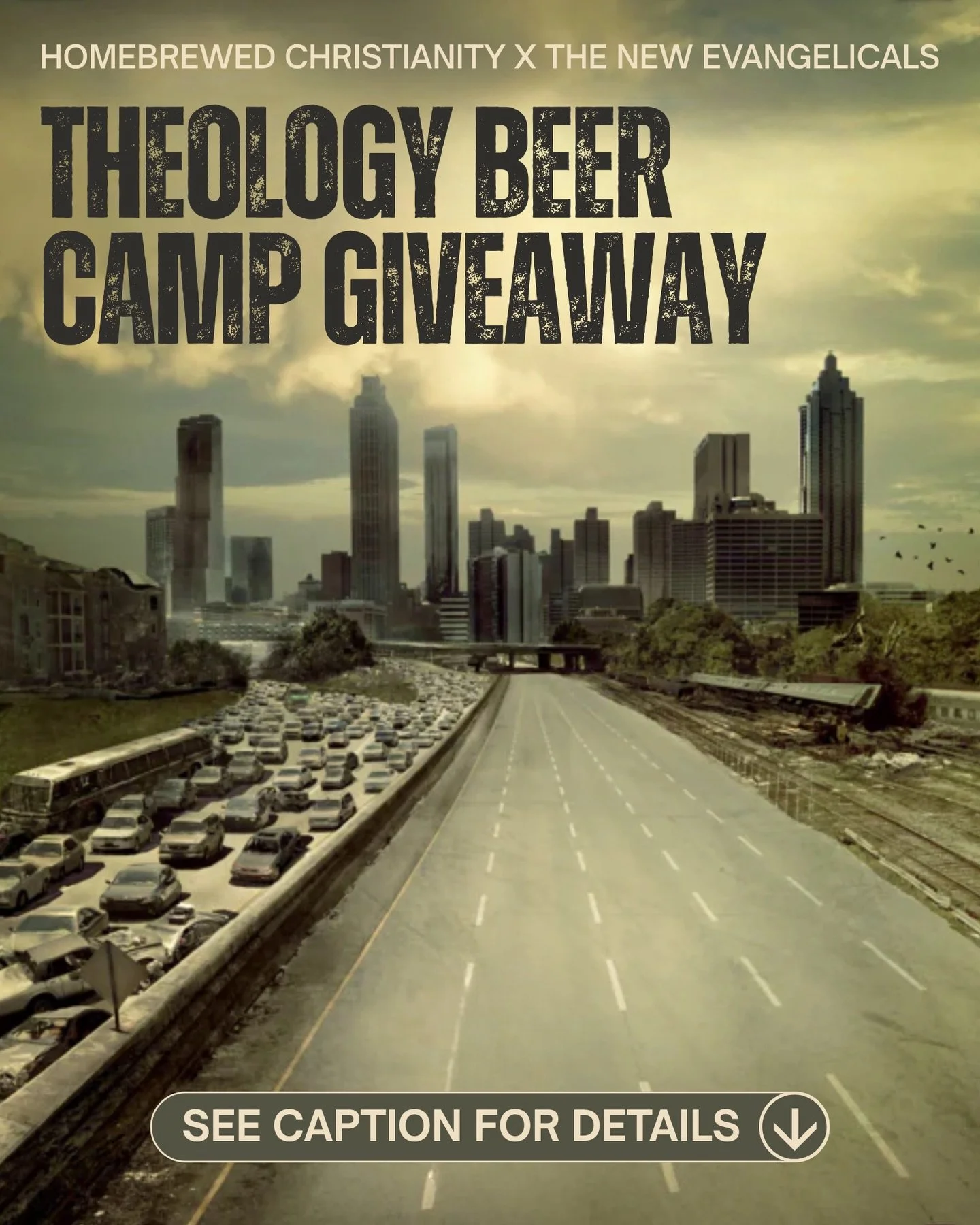 🎙️BROADCAST FROM THE WASTELAND! We&rsquo;re doing an epic giveaway to get you hyped about Theology Beer Camp!!

🔥YOU COULD WIN THE GRAND PRIZE:
The Beautiful Resistance Collection 
〰️ 2 tickets to Theology Beer Camp
〰️ 2 custom steins
〰️ 10 books t