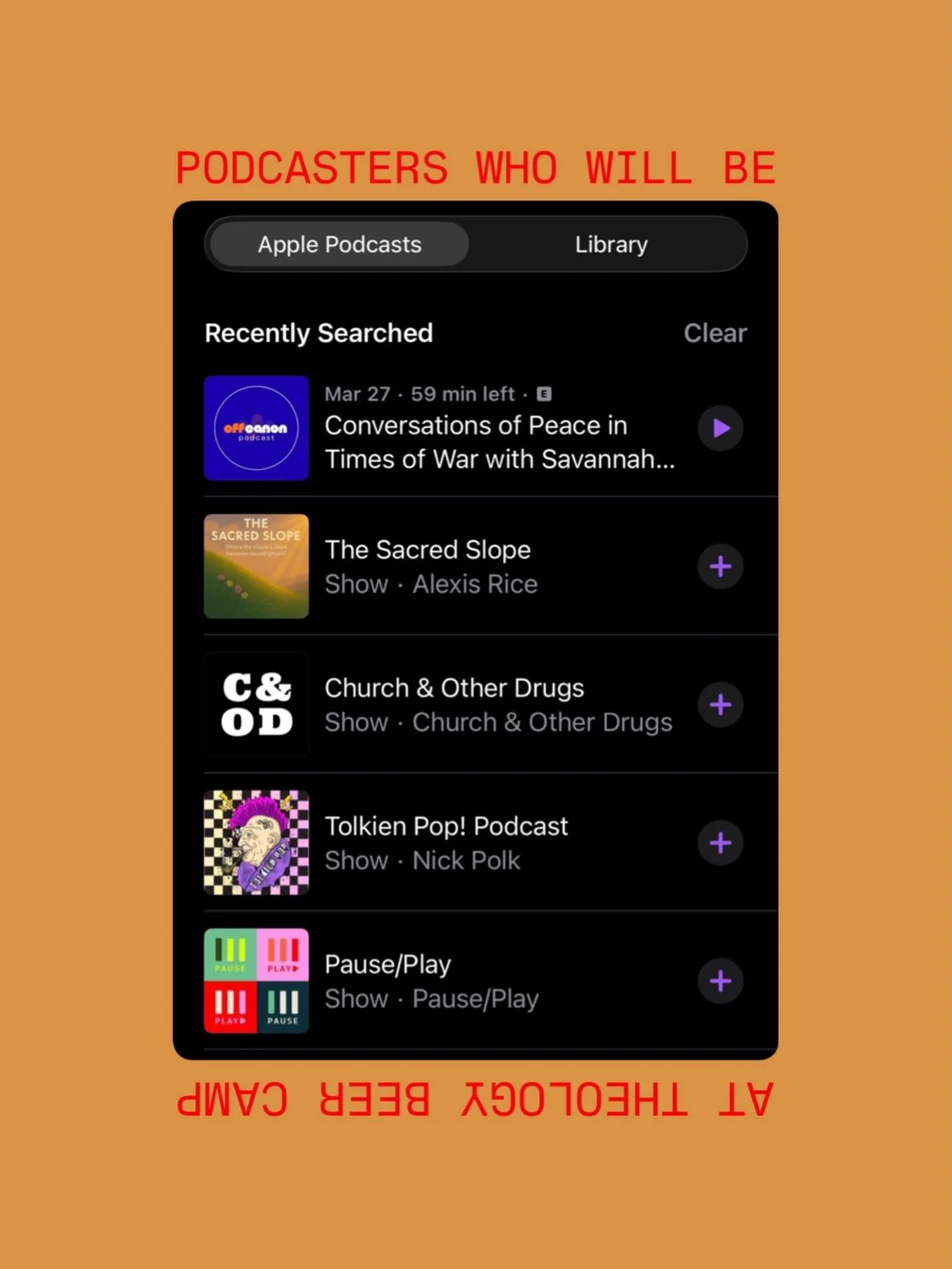 🎧 Did you catch that these awesome podcasters will be joining us at Theology Beer Camp!? 

➡️ Swipe through to see what their shows are all about!

🎟️ And get your tickets to TBC to chat with them all in person!