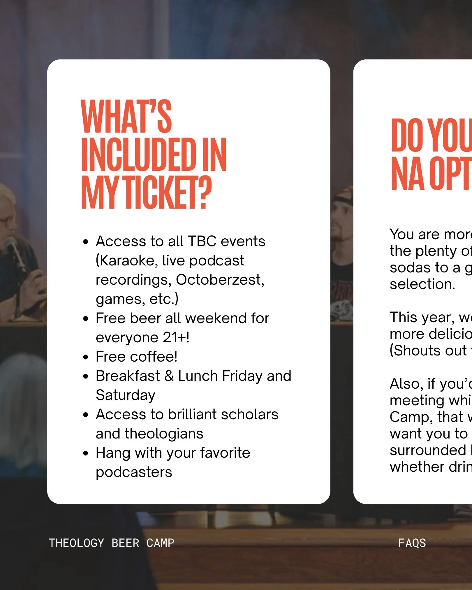 Answering some frequently asked questions in this here post. There are more on our website! 🔗Theologybeer.camp

Got a question we haven&rsquo;t covered? Drop it in the comments or DM us. 📩 we&rsquo;re here to help!

#theologybeercamp #theologynerd 