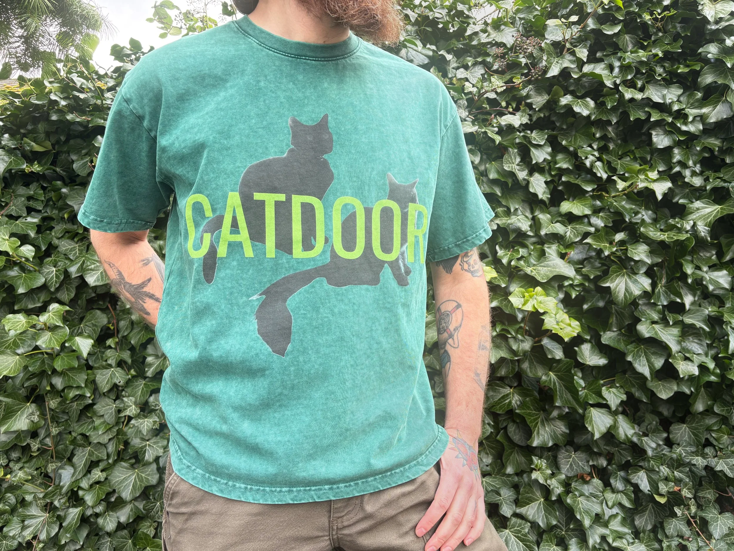 CATDOOR Snow Washed Oversized Cotton T-Shirt