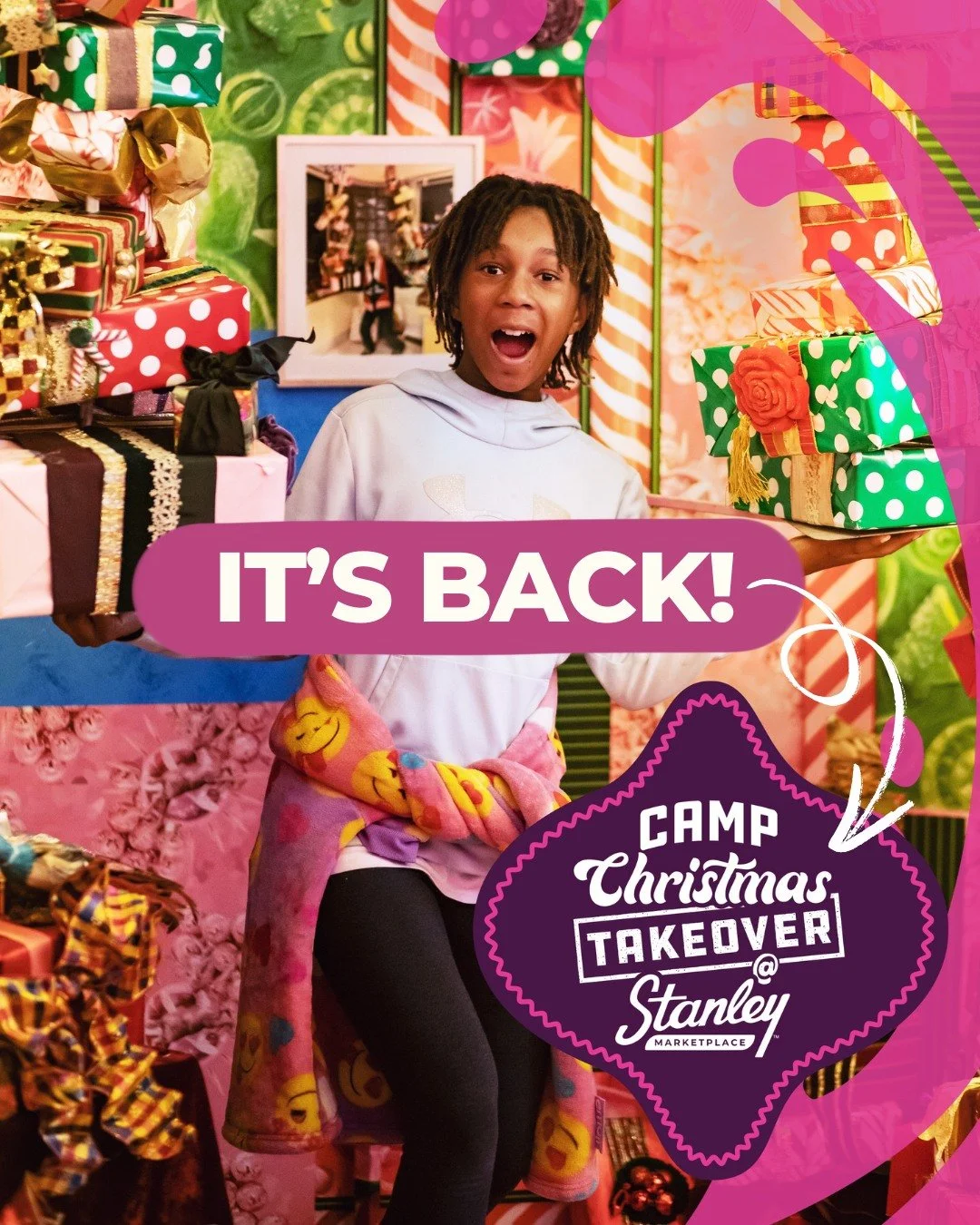 ✨ The magic is COMING BACK ✨

Camp Christmas returns to Stanley Marketplace for our biggest takeover yet! The beloved holiday extravaganza created by local artist extraordinaire @lonnie.hanzon, in partnership with @denvercenter Off-Center, will light