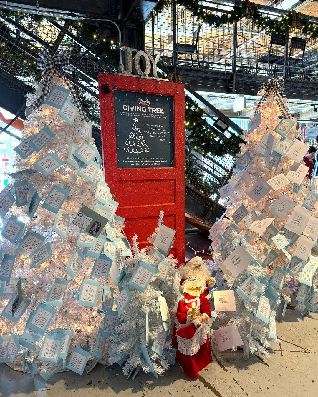 The Giving Trees are HERE! ✨🎄

This season, let's come together to make the holidays brighter for families in our community.

WHERE TO FIND THEM:
By the stairs near the SE entrance &amp; outside @stanleybeerhall

HOW IT WORKS:
1- Stop by and pick an