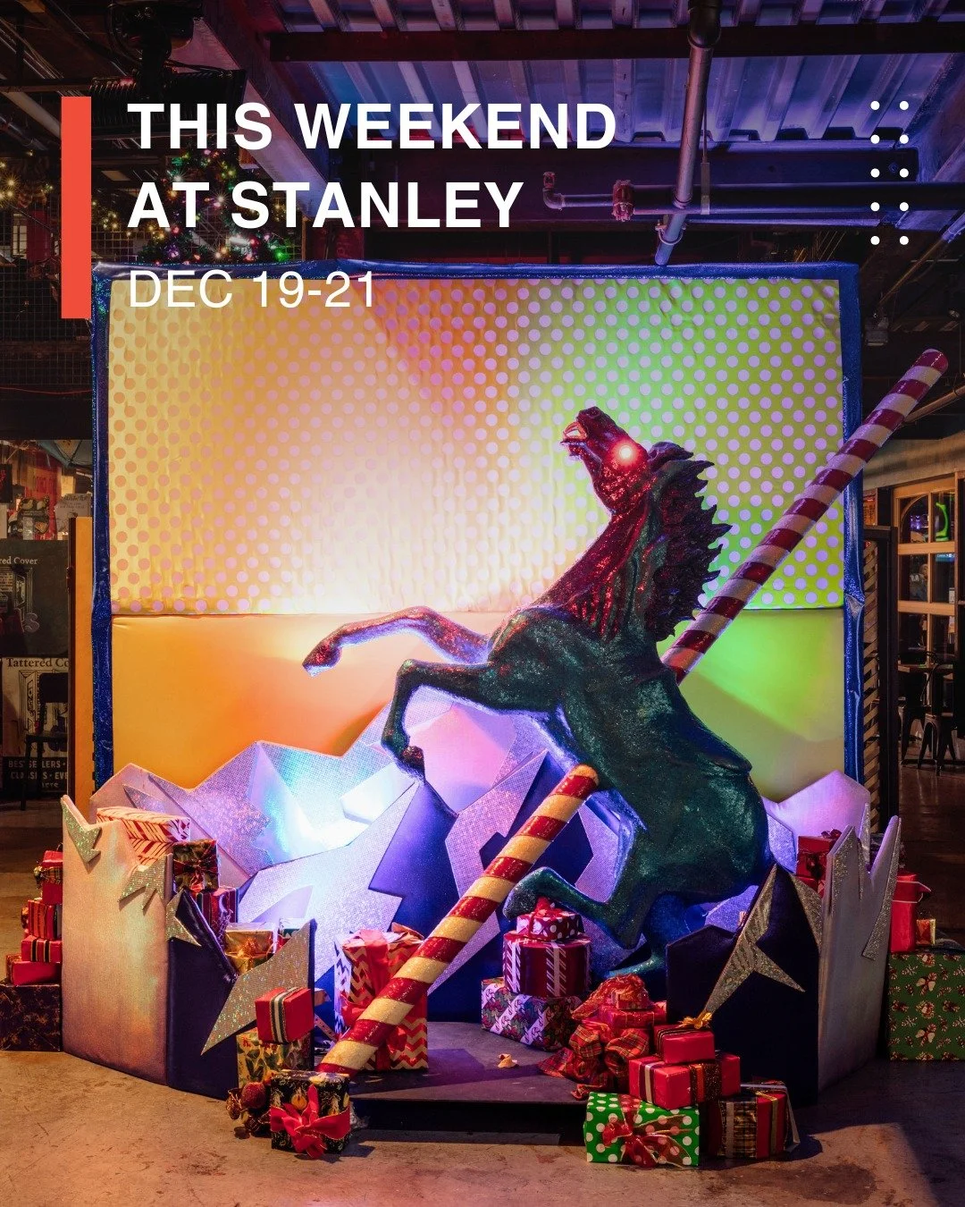 It's the final weekend before the holidays here at Stanley and we're going ALL OUT!

These are some of your LAST DAYS to experience the Camp Christmas magic throughout the marketplace &ndash; from the 10-15 minute immersive Camp Christmas Express exp