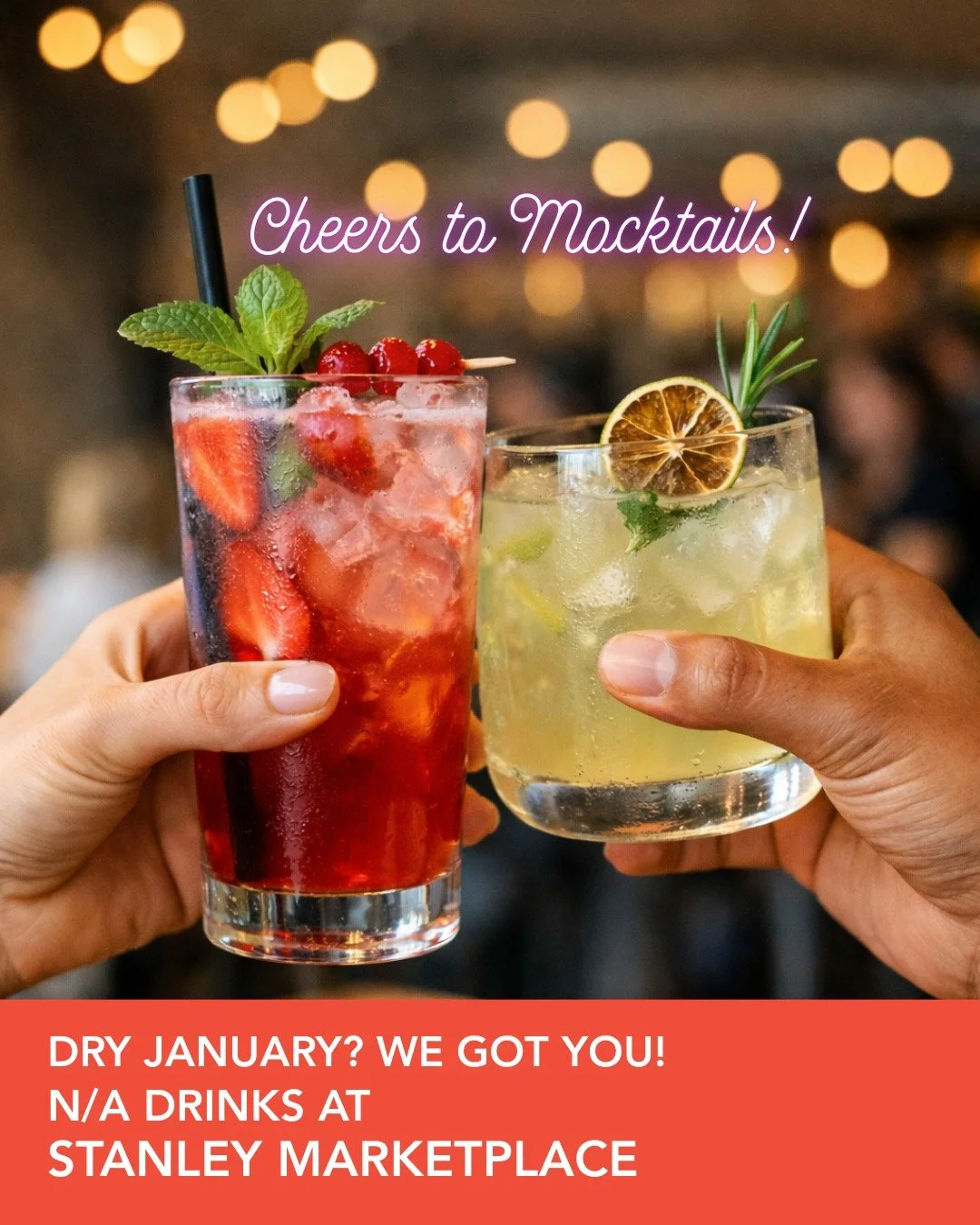 Dry January, we got you!
No booze, no boredom, just really good sips across the marketplace.

From refreshing N/A options @denverbiscuitco, to a featured spirit-free cocktail now pouring @boychikstanley, elevated zero-proof drinks @travelingmerciesba