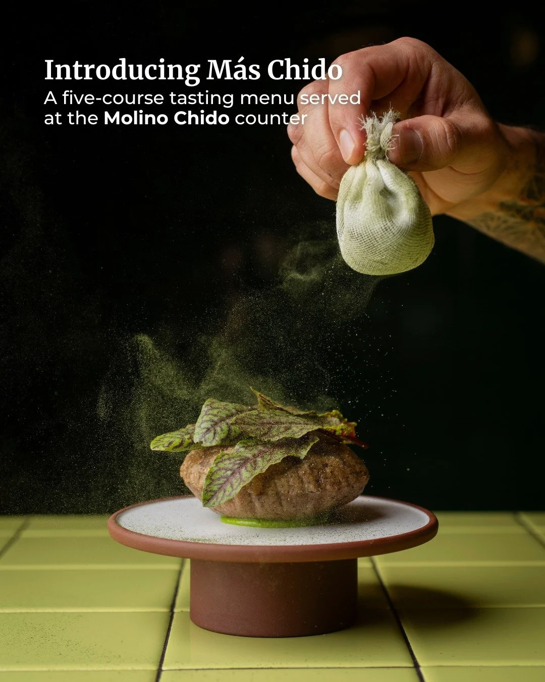 Consider this your invitation to the counter.

Tommy Lee and Michael Diaz de Leon are launching M&aacute;s Chido, a five-course tasting experience served at the @molino_chido counter starting Valentine's weekend (Thursday, February 12 - Saturday, Feb