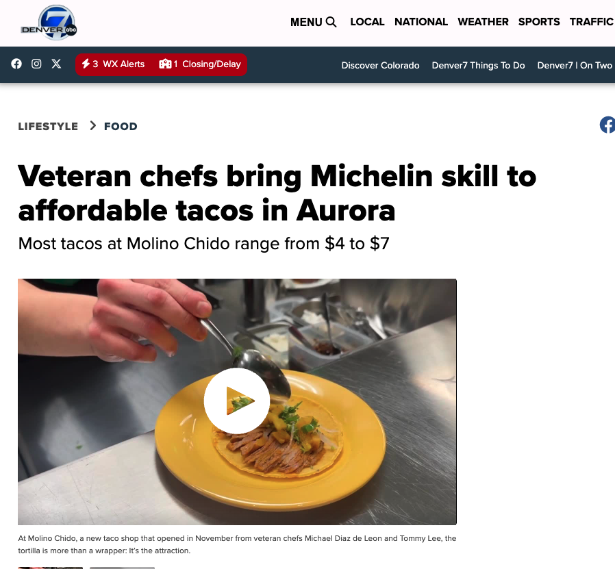 Veteran Chefs Bring Michelin Skill to Affordable Tacos in Aurora