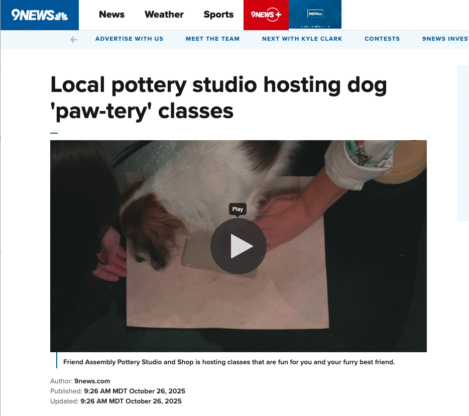 Friend Assembly Hosts Dog 'Paw-tery' Classes