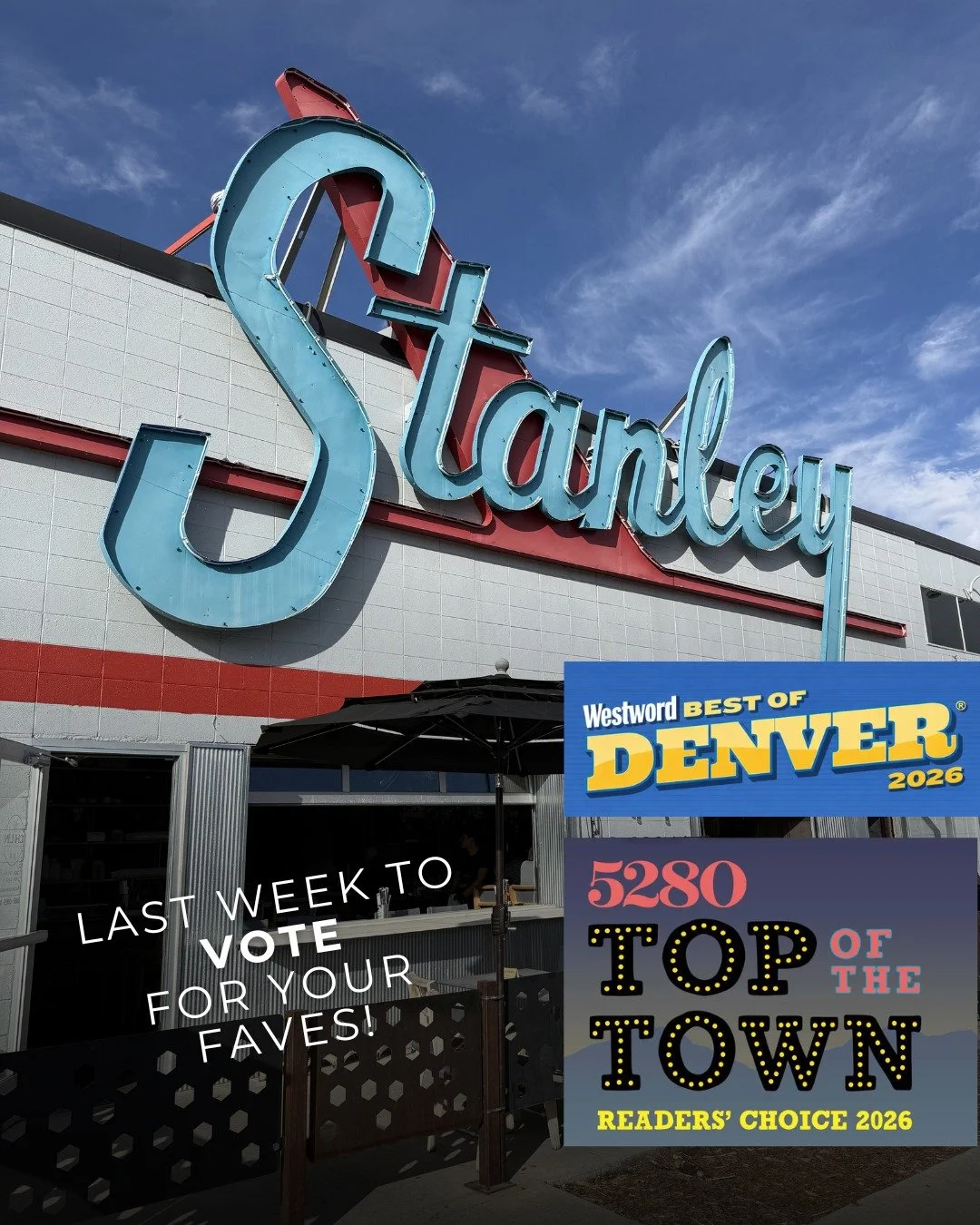 Stanley fans, it's time to VOTE!

Our local businesses pour their hearts into this community every single day, and we think that deserves a little recognition!

If you're as obsessed with our Stanley Marketplace vendors as we are (and we know you are