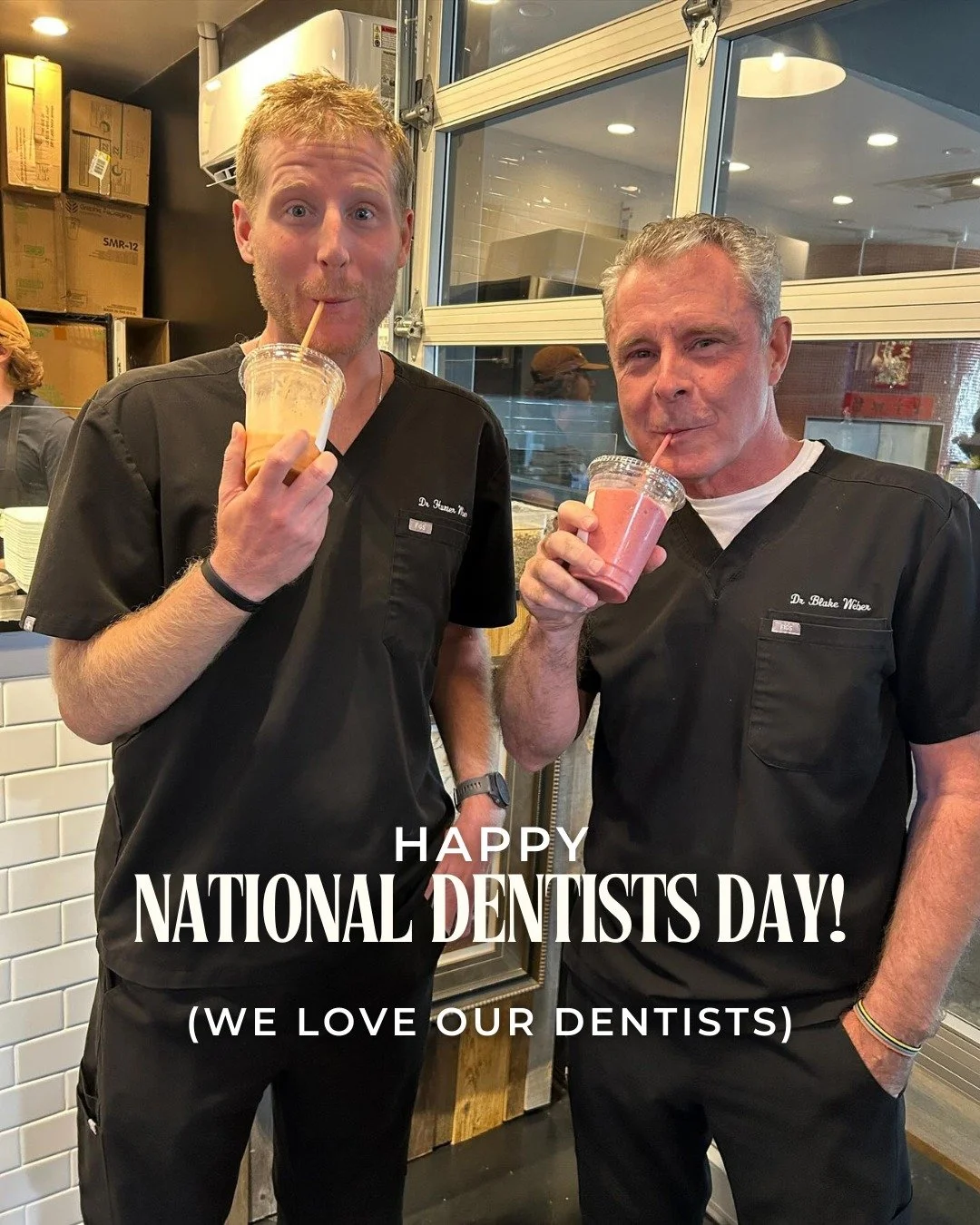 Have you thanked your dentist today? 

We could not let National Dentists Day go by without shouting out ours! And if you did not know Stanley had a dentist office, surprise, WE DO, and they are absolutely amazing.

Meet the father-son duo behind @de