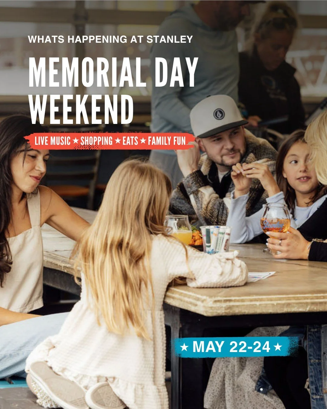 Long weekend plans? We&rsquo;ve got you covered. Memorial Day Weekend at Stanley Marketplace is filled with live music, great food, hands on workshops, shopping, family fun, and a few surprises along the way. Whether you&rsquo;re here for patio drink