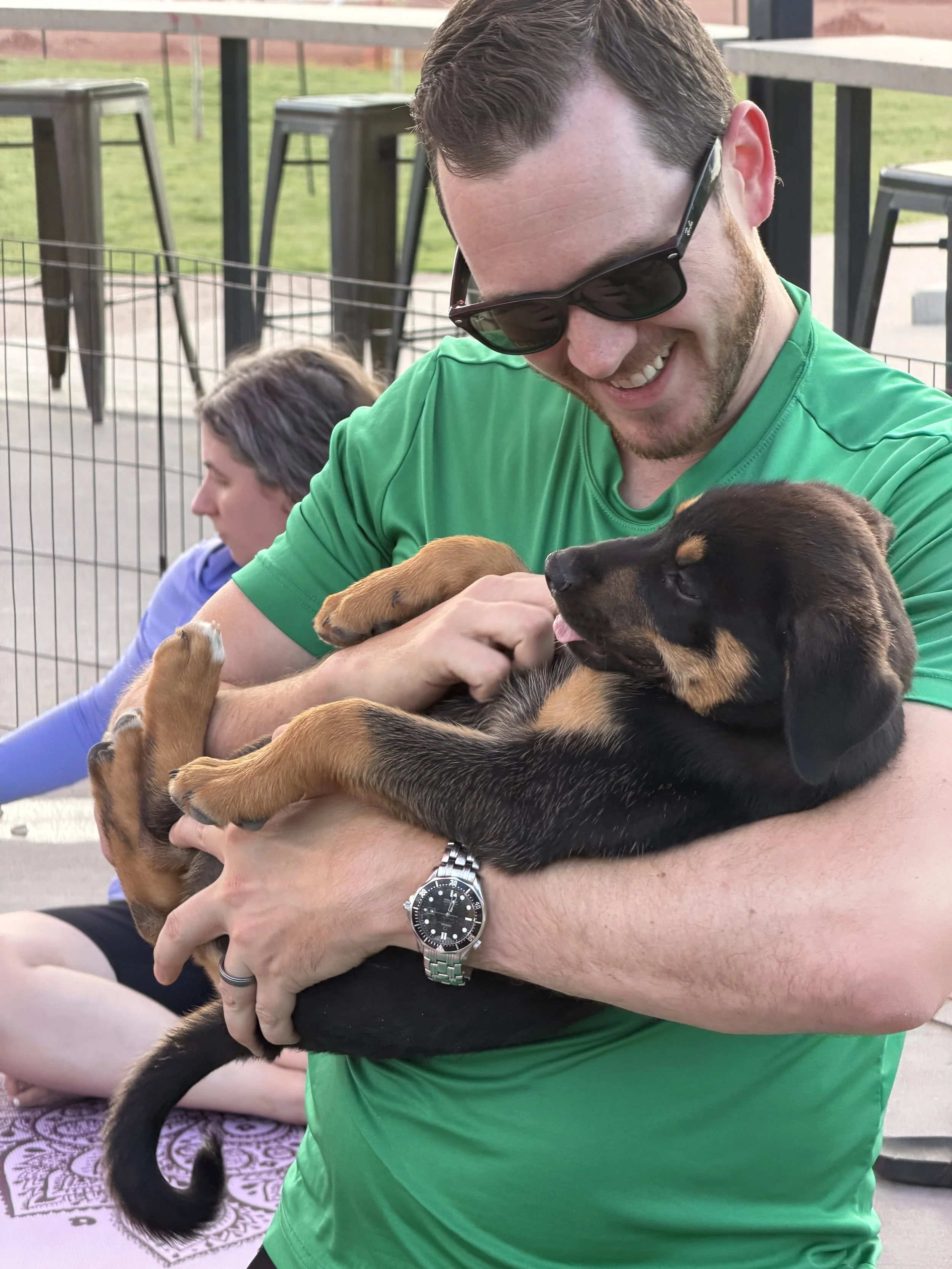 Rescue Puppy Yoga