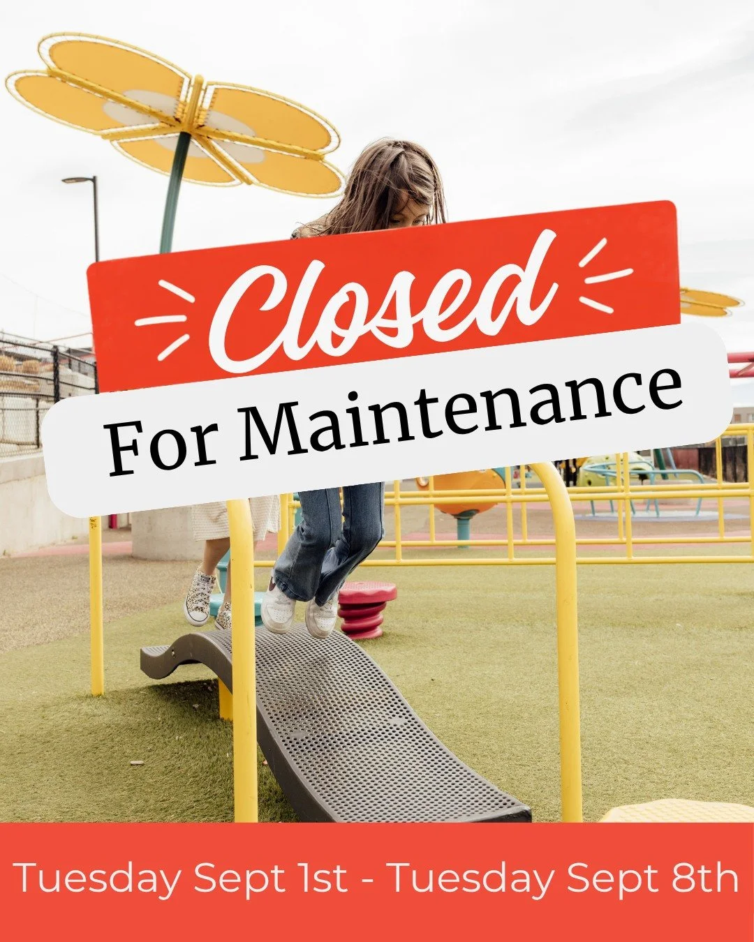 A little refresh is coming to LuBird&rsquo;s Playground!

The playground will be closed Tuesday, September 1st through Tuesday, September 8th while the turf is replaced and the space gets ready for plenty more playing, climbing, exploring, and memory