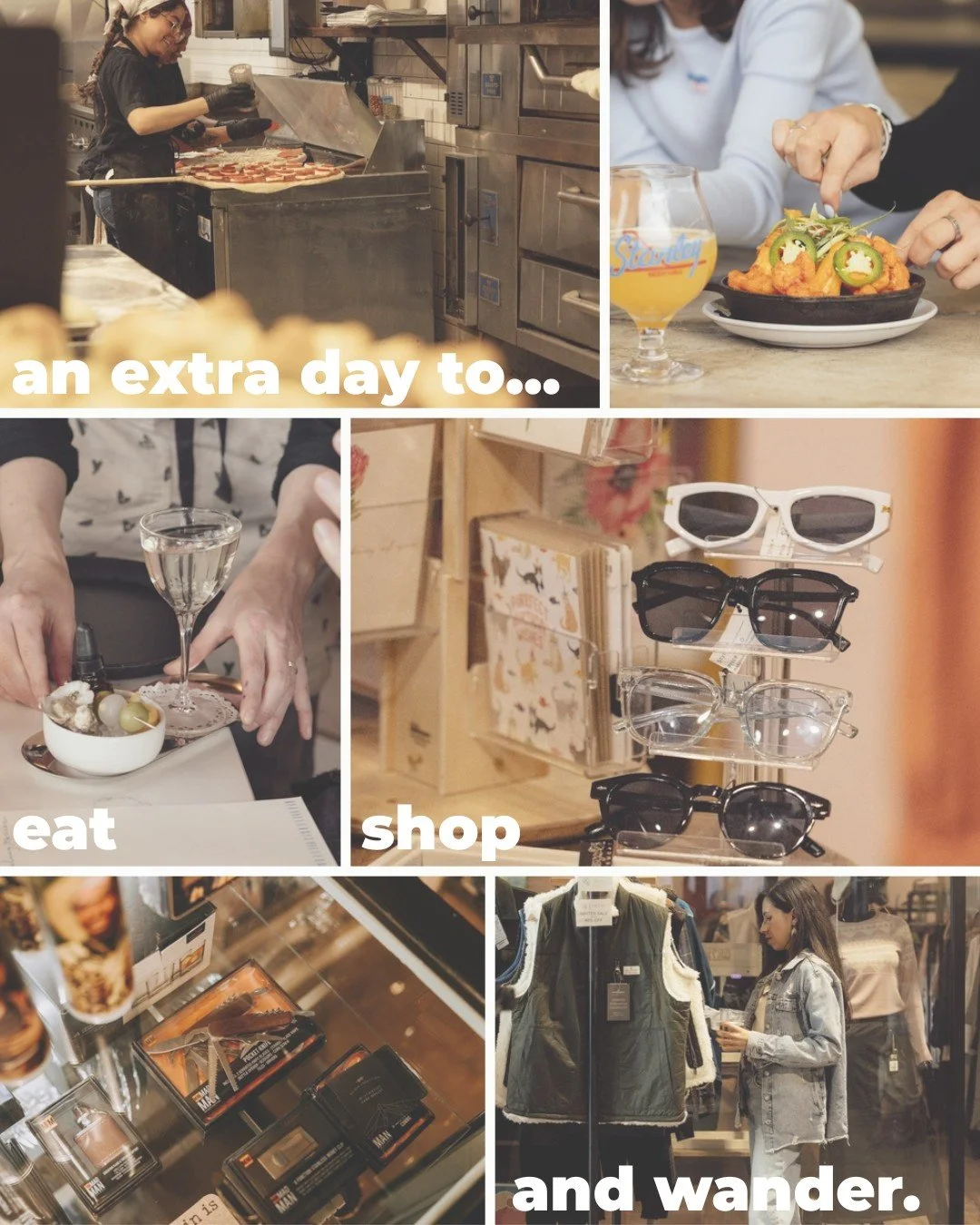 No plans for the long weekend? Stanley Marketplace is right here!

Labor Day weekend is a pretty good excuse to wander Stanley, grab something to eat, maybe have a drink, and see what you find along the way.

AND! if that wandering takes you into @sh