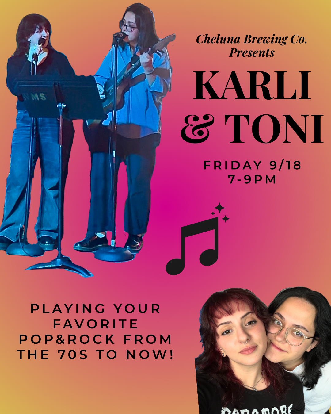Live Music: Karli + Toni