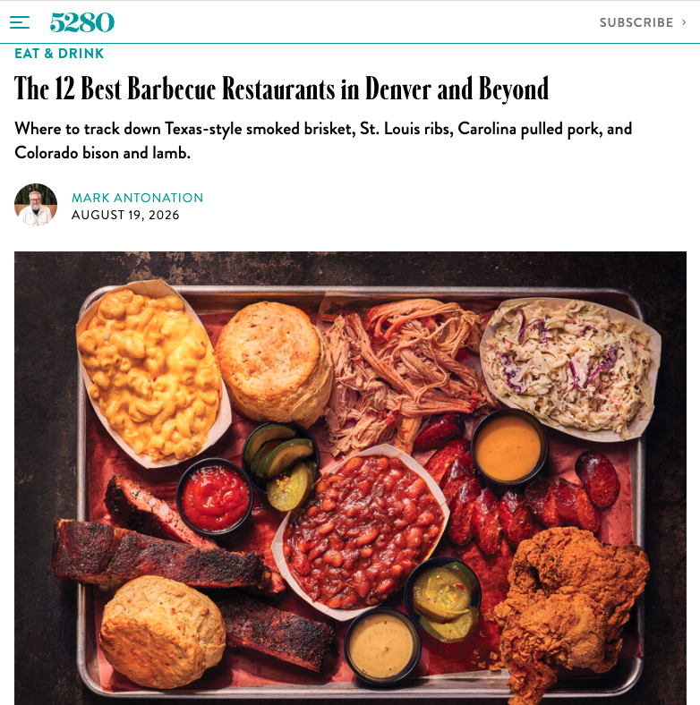 12 Best Barbecue Restaurants: Rolling Smoke BBQ