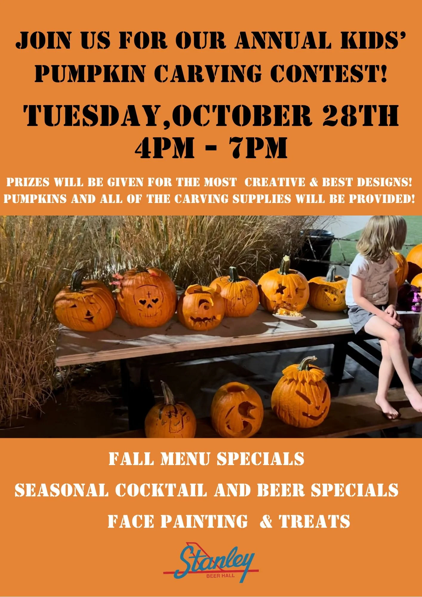 Annual Kid’s Pumpkin Carving Contest