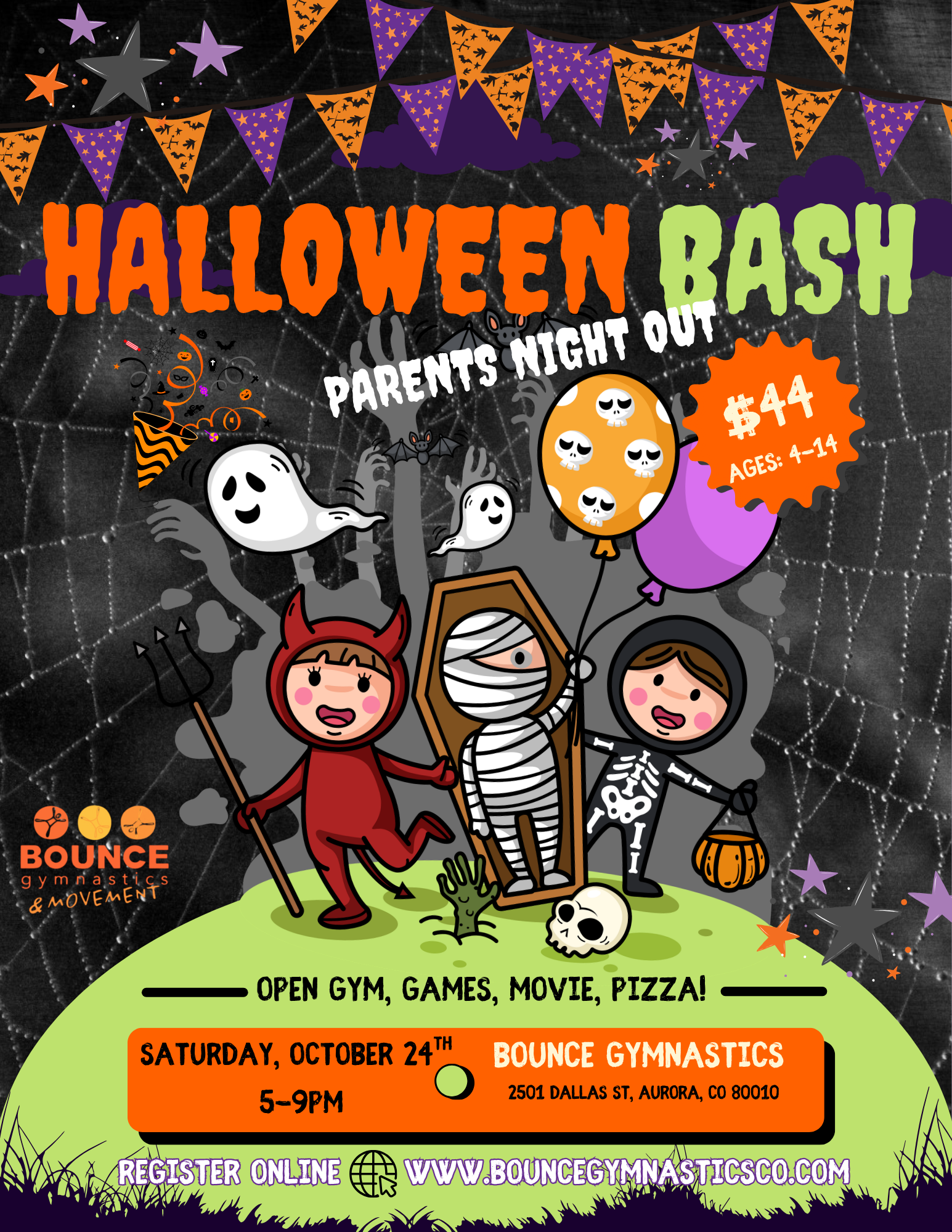 Parent's Night Out Bounce Halloween Bash