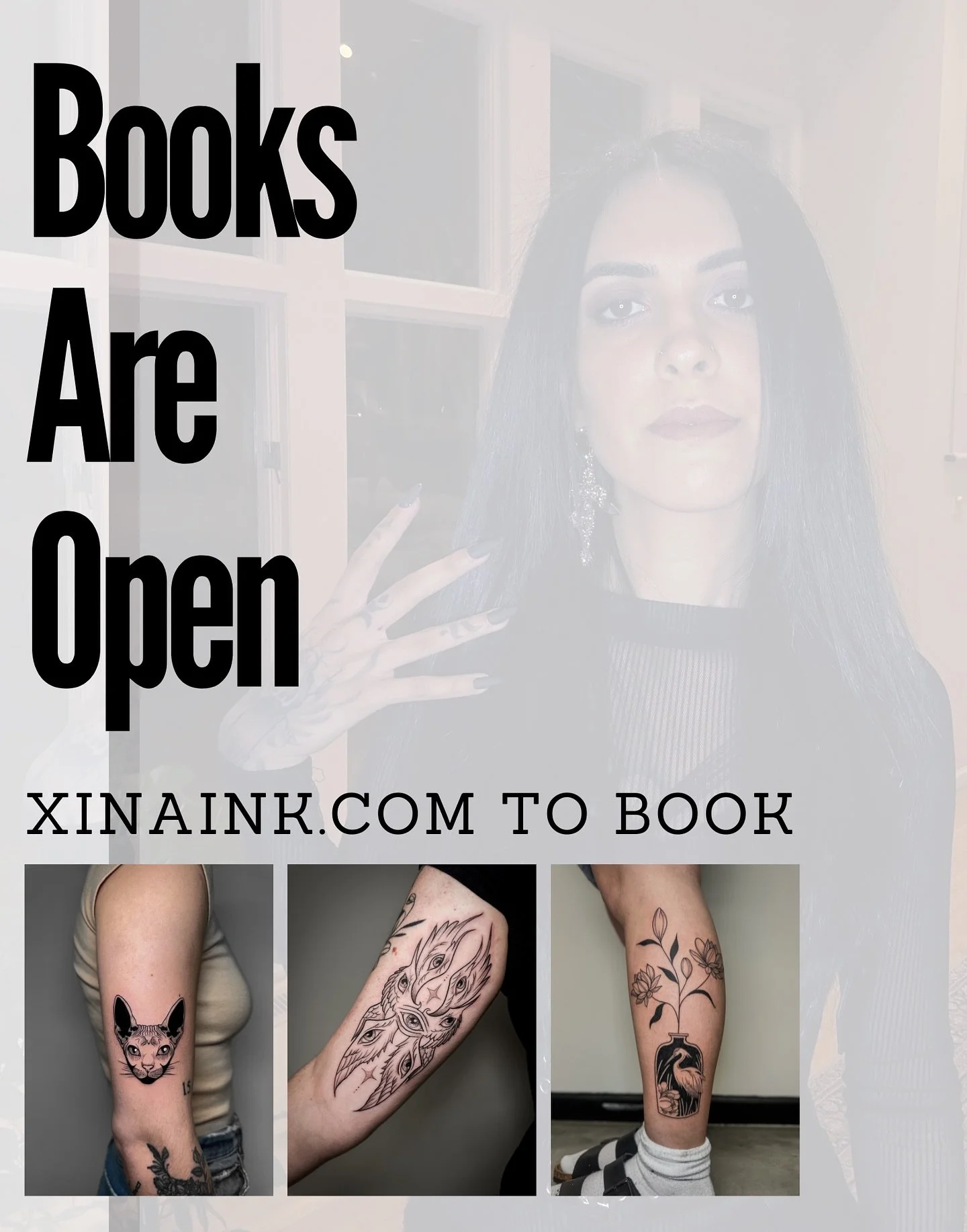 Books are open! Taking custom and flash pieces!