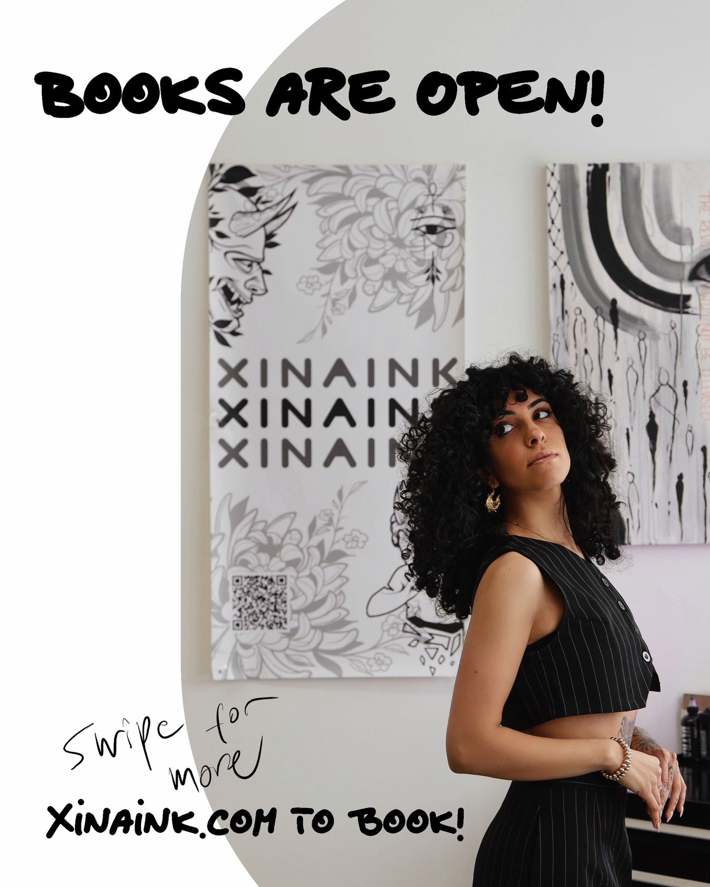 Books are Open! Can&rsquo;t wait to hear your ideas! Link in Bio!
Xinaink.com to book
