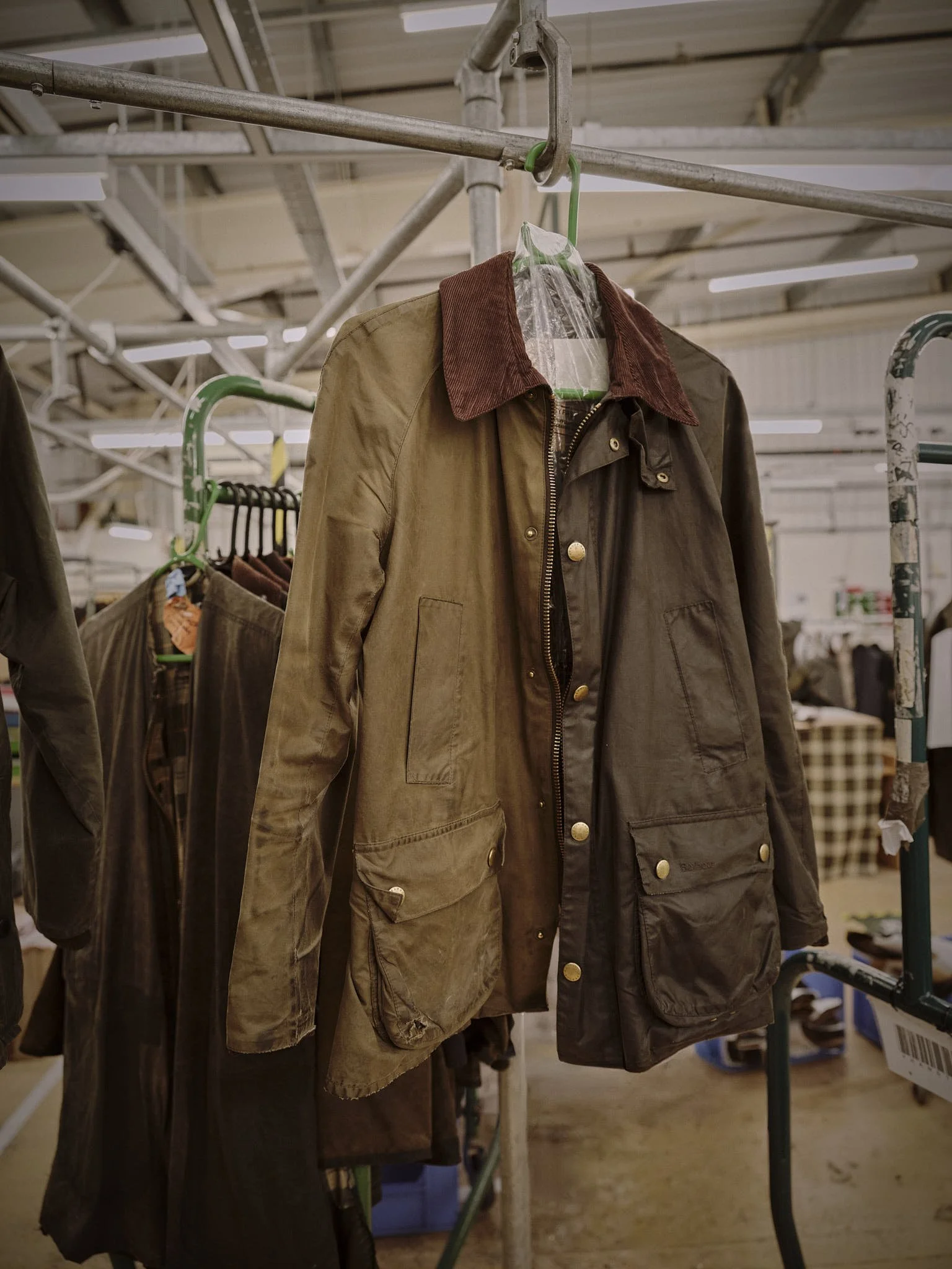 Barrbour - A coat re-waxed before & after shot.jpg