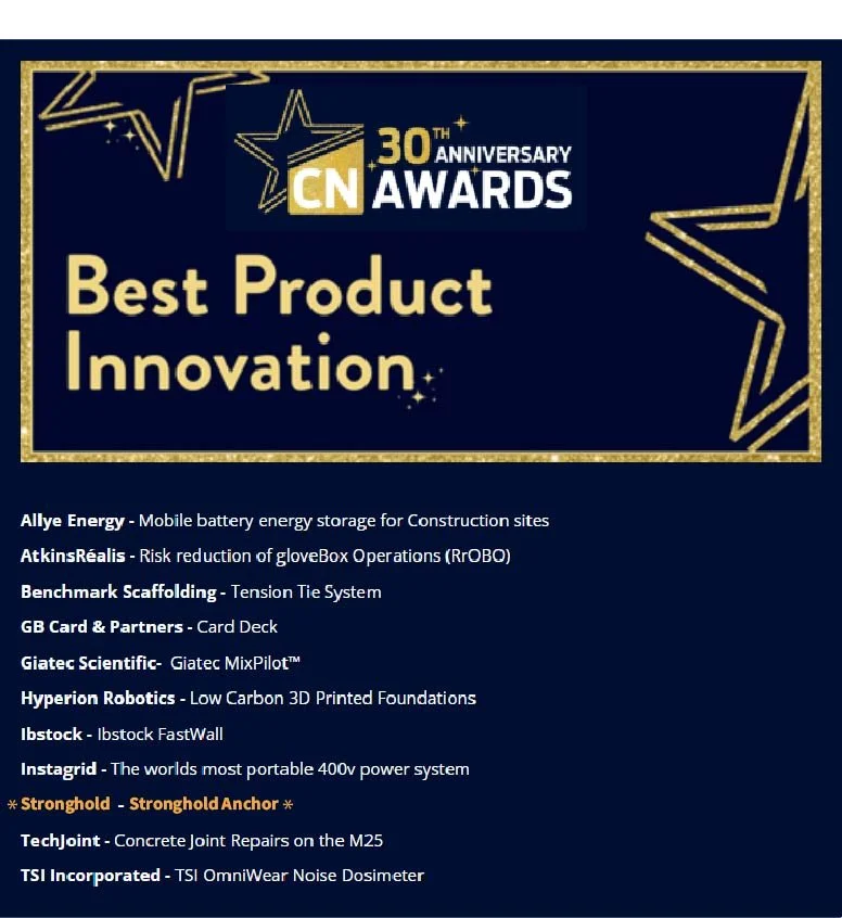 Stronghold Anchor Shortlisted for CN Awards 2026