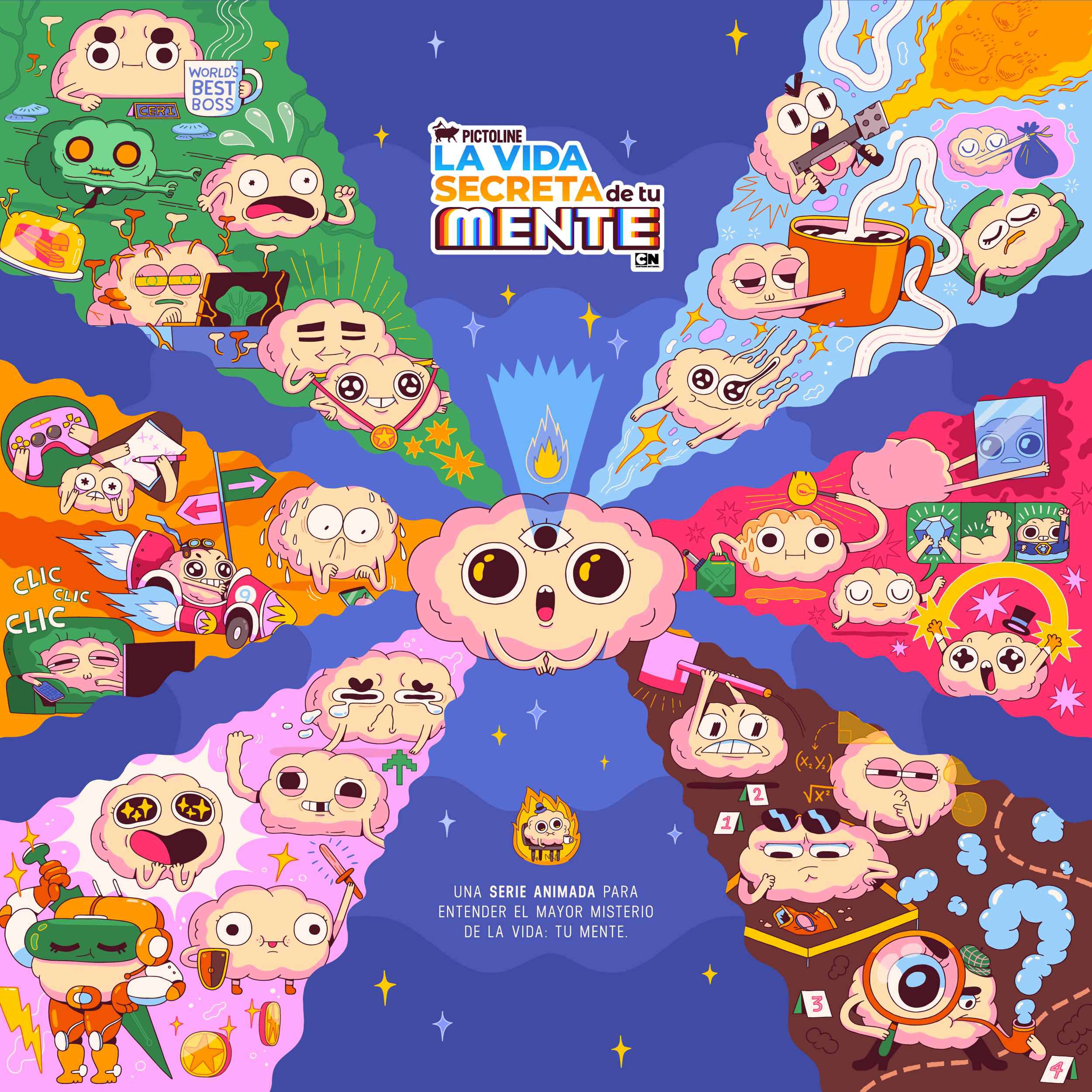 La Vida Secreta de tu Mente | Character design for animated series