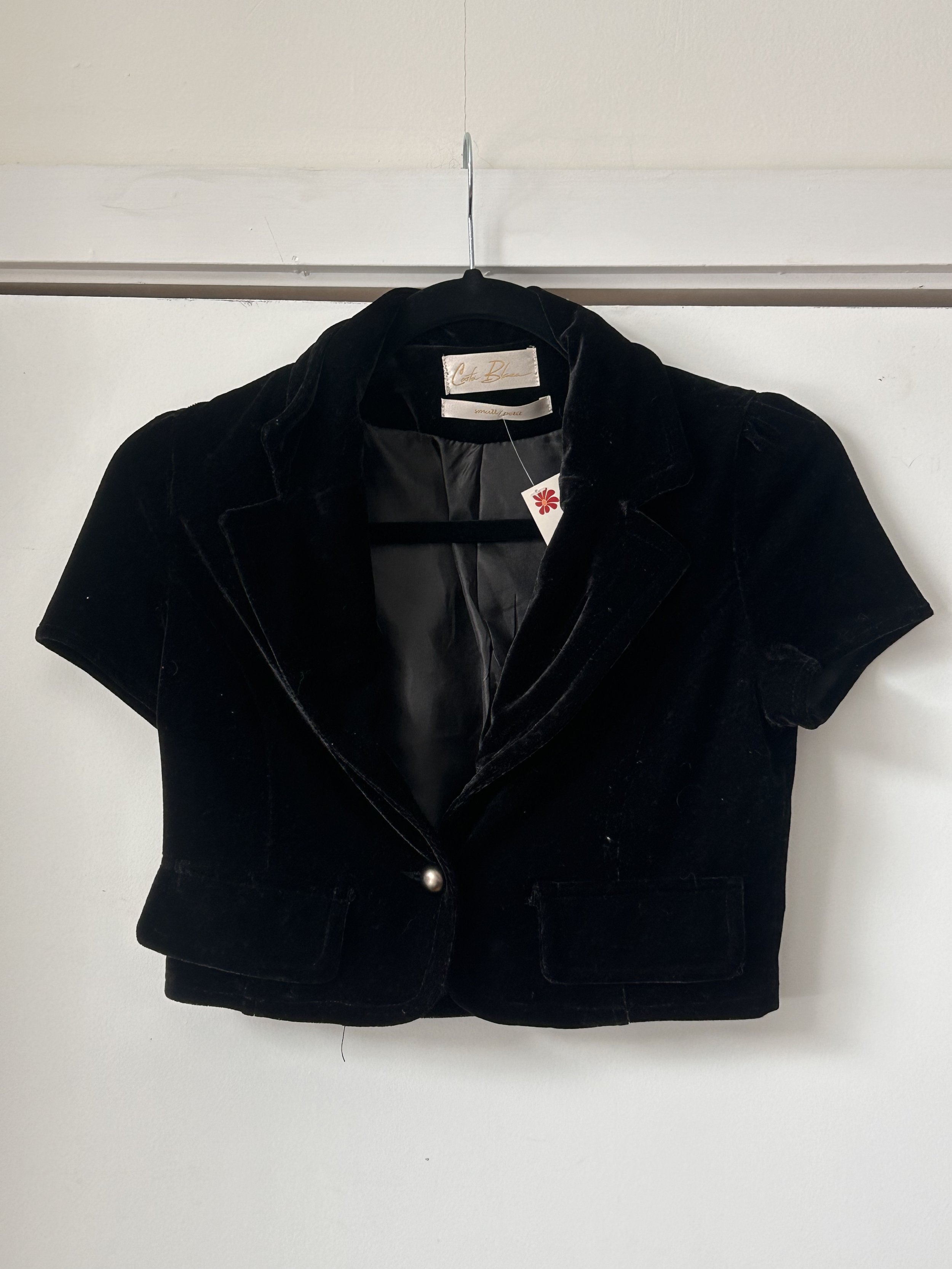 Costa Blanca Velvet Top
