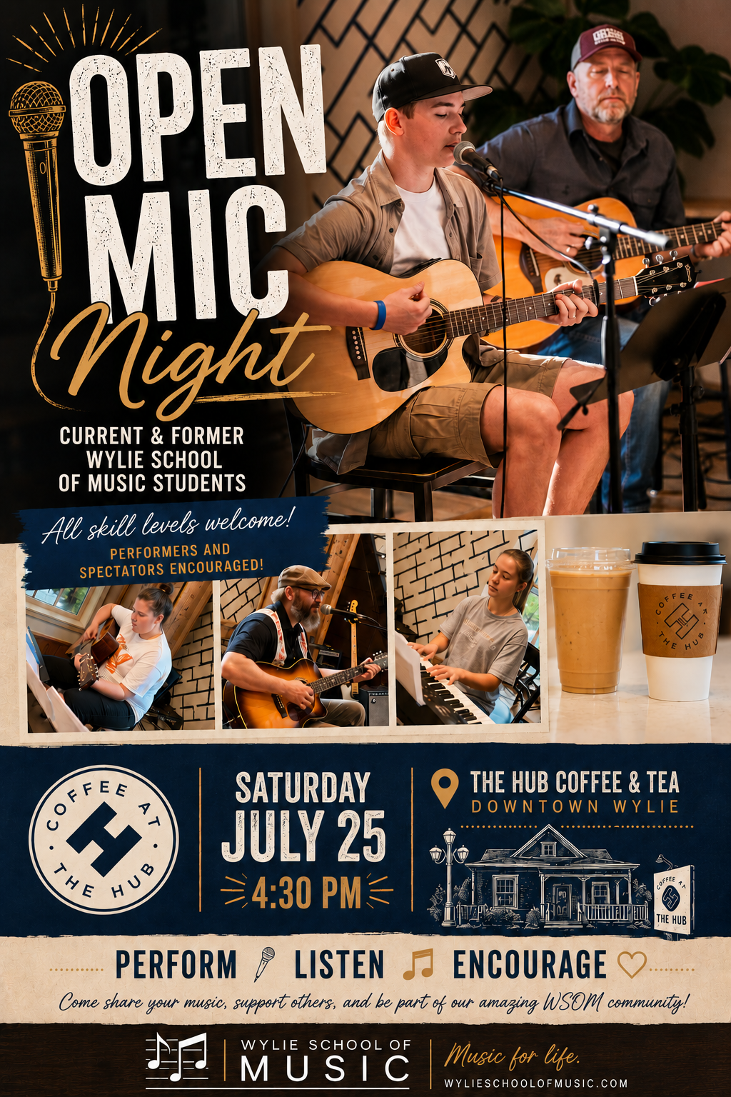 Save the Date: WSOM Open Mic Night at The Hub!