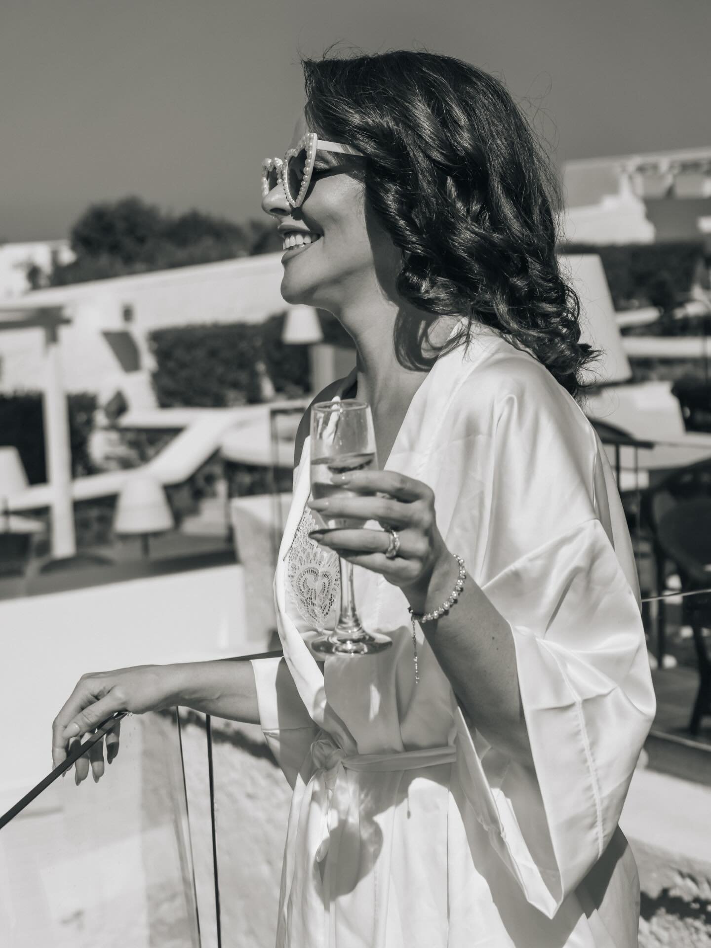 A quiet moment before becoming a forever. 🥂

📸 Moment captured by @lifeclicks_studio, glowing by the hands of @makeup.santorini.renia and @bellahairstylist at @santorini_gem.

#santoriniweddings #destinationweddings #weddingsingreece #everafterdays