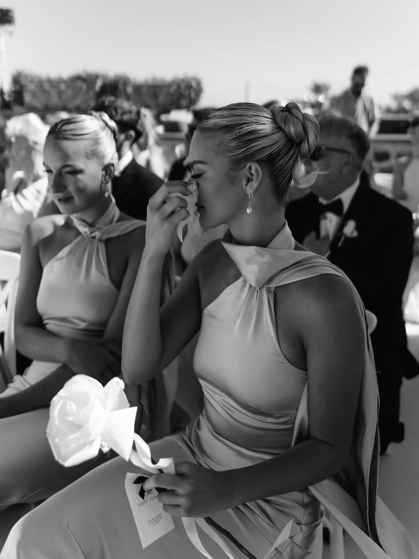 This moment right here. 🤍
When the music starts, the vows feel real and even the strongest bridesmaid lets the tear fall.

The weddings are not just planned. They are felt.

📸 Perfectly captured by @greecephotographer.

#santoriniweddings #destinat
