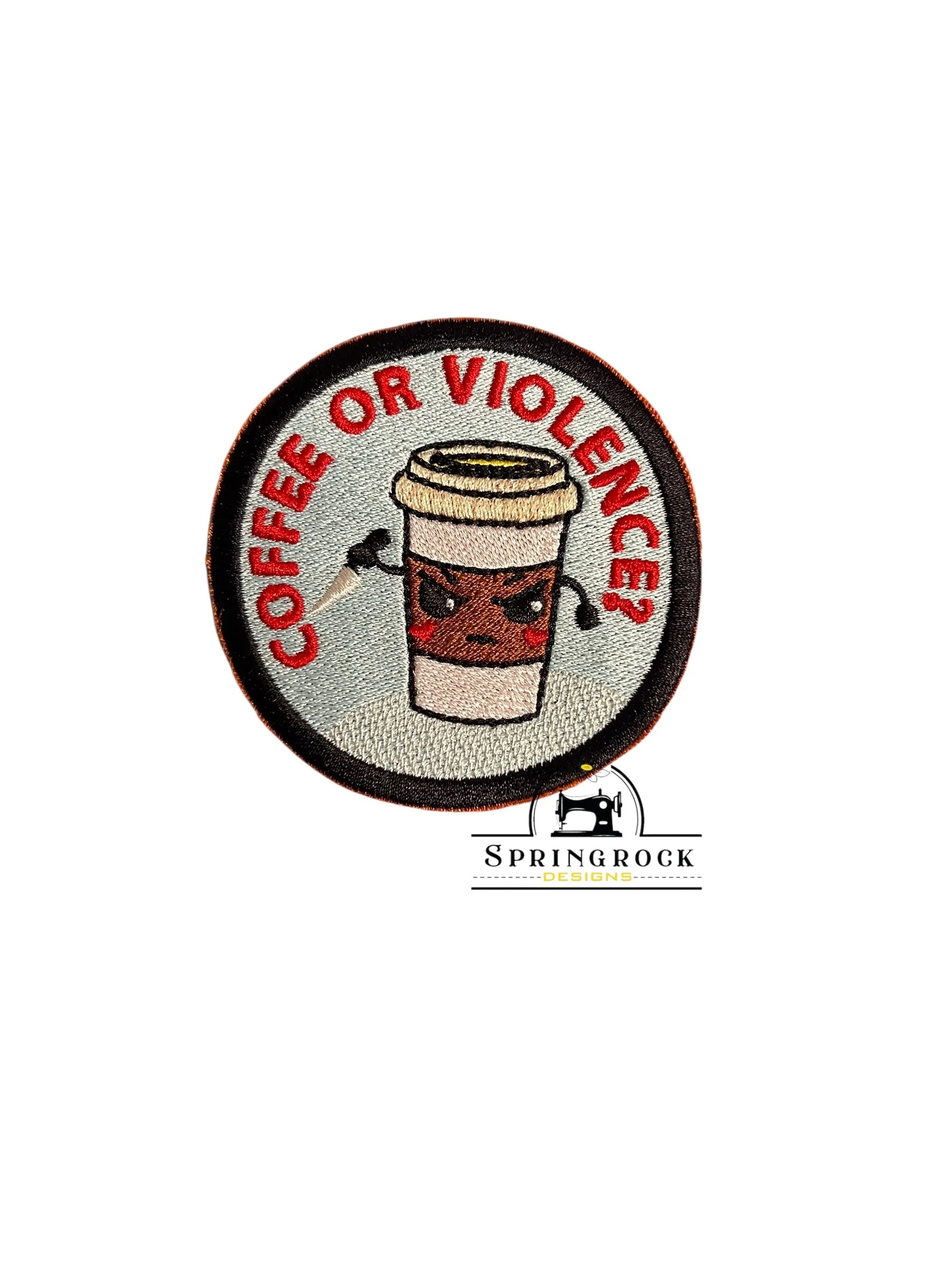 COFFEE OR VIOLENCE patch