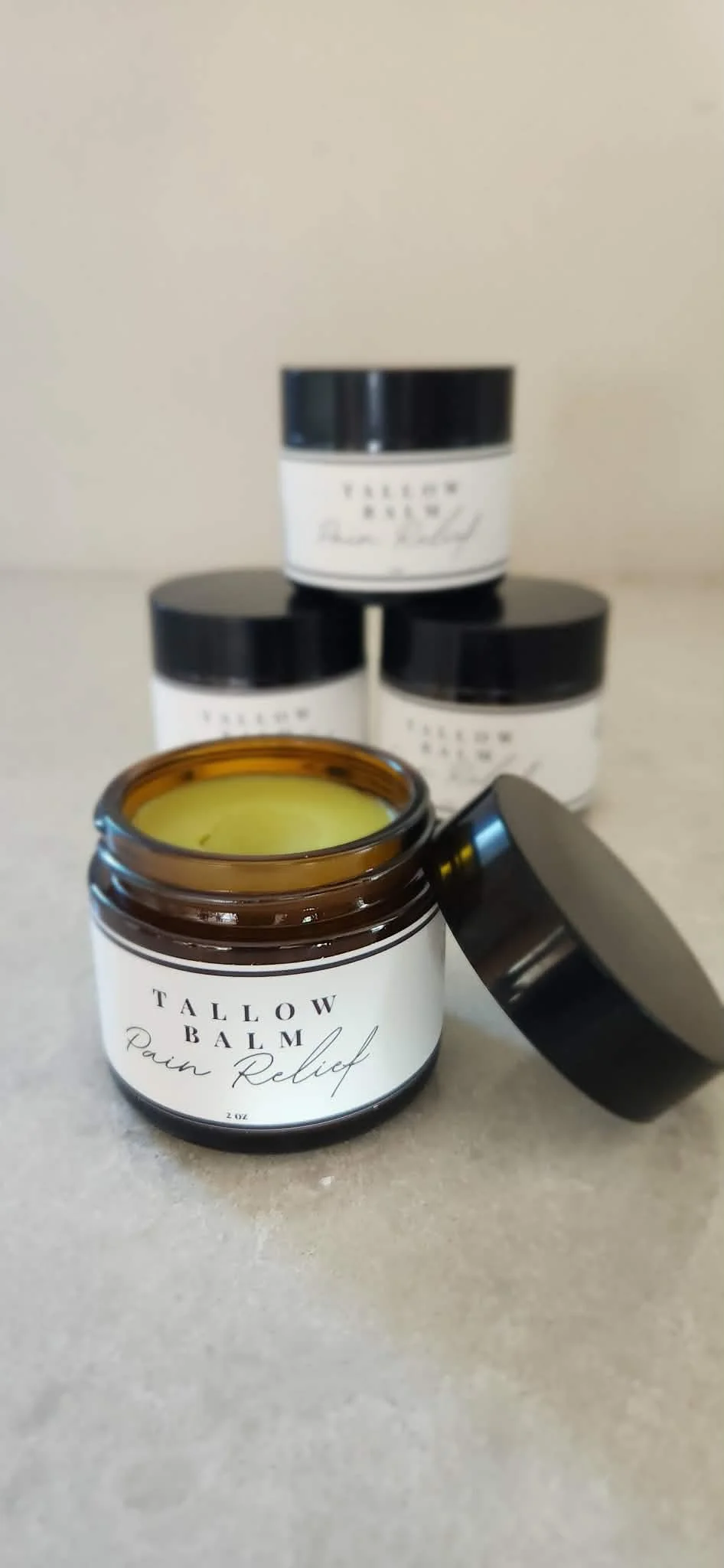 Pain Relieving Herbal Tallow Balm | 2 ounces