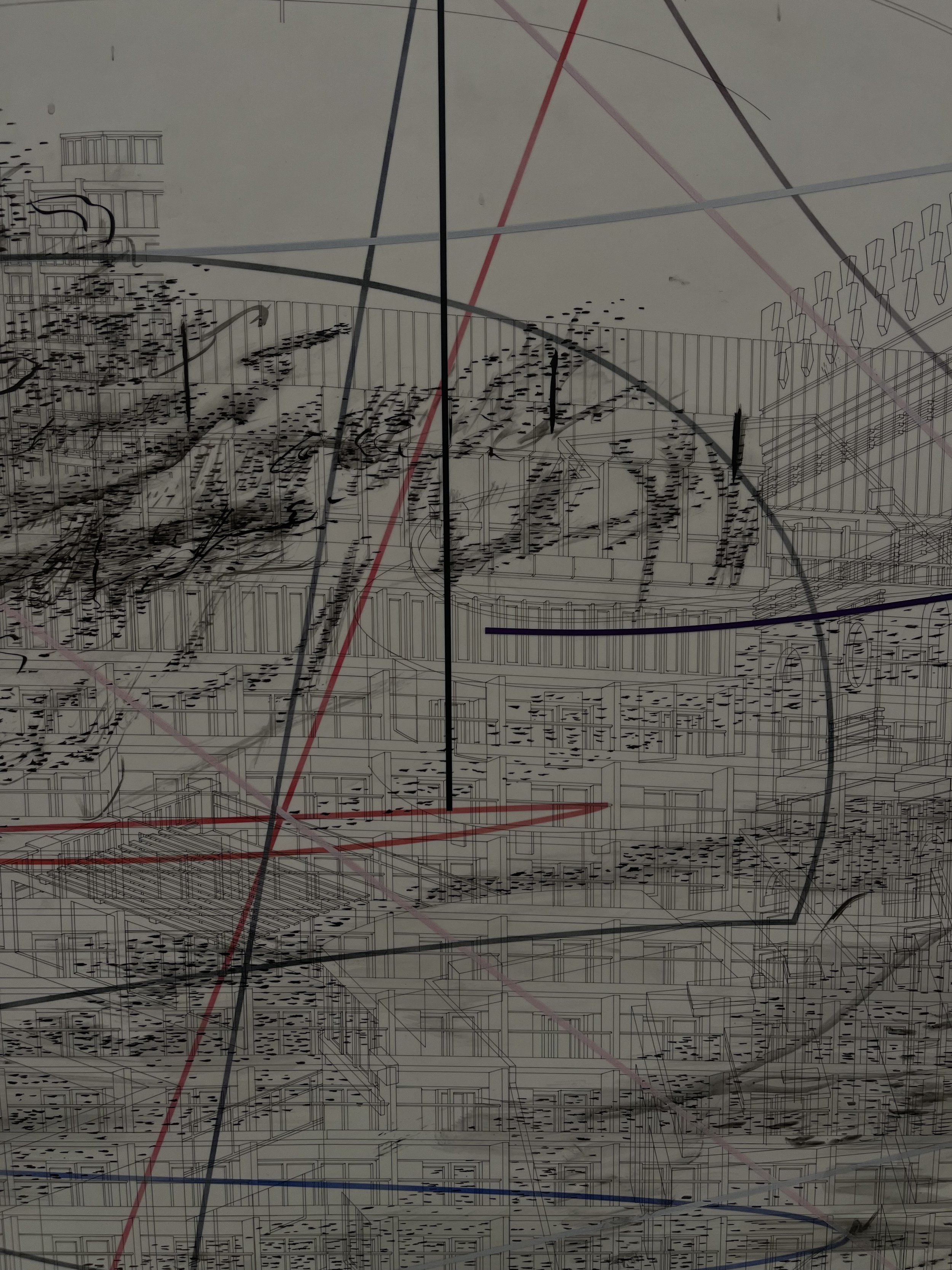 MAPS AS CANVASES - NOT STARTING FROM A BLANK, MEHRETU