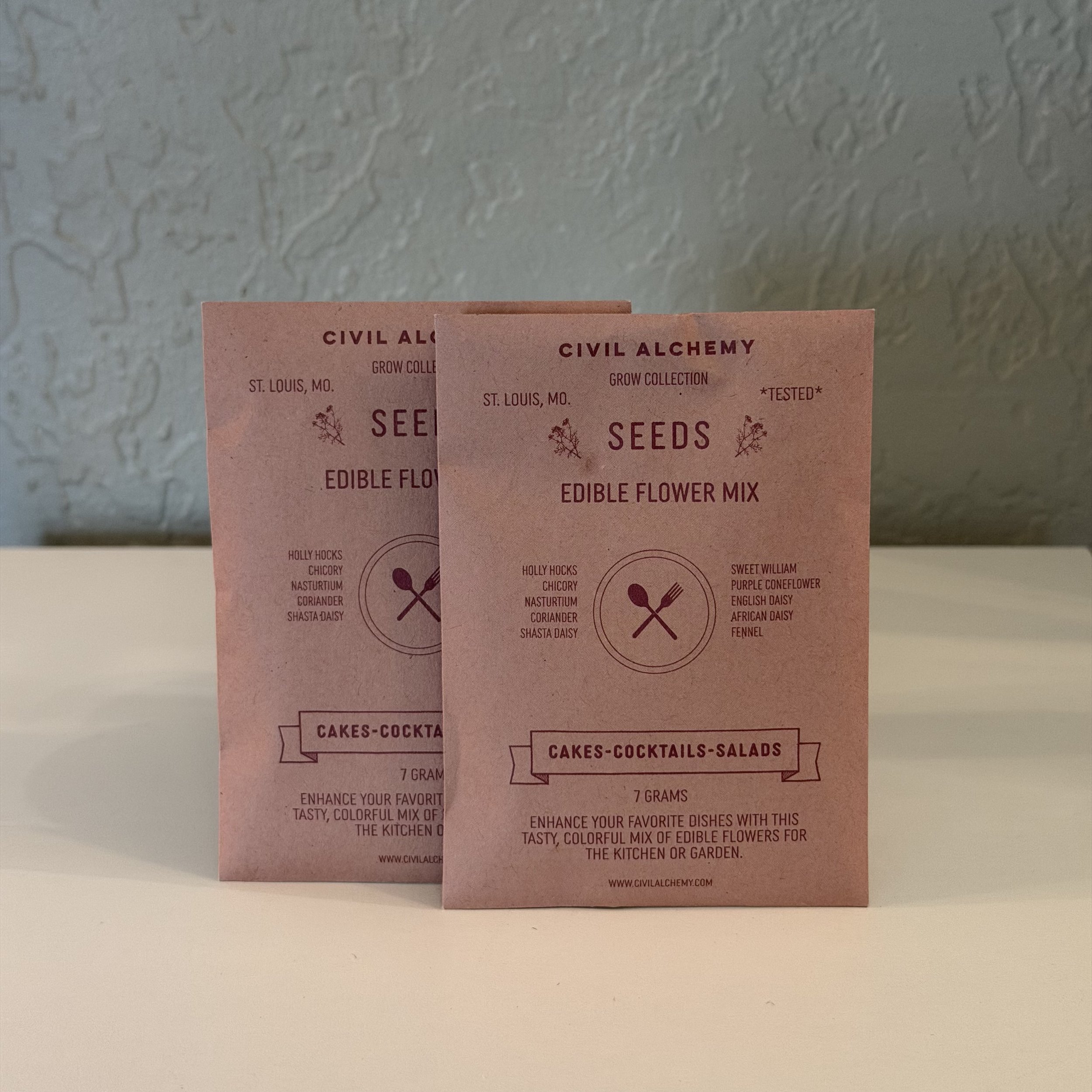 Edible Flower Seed Packet