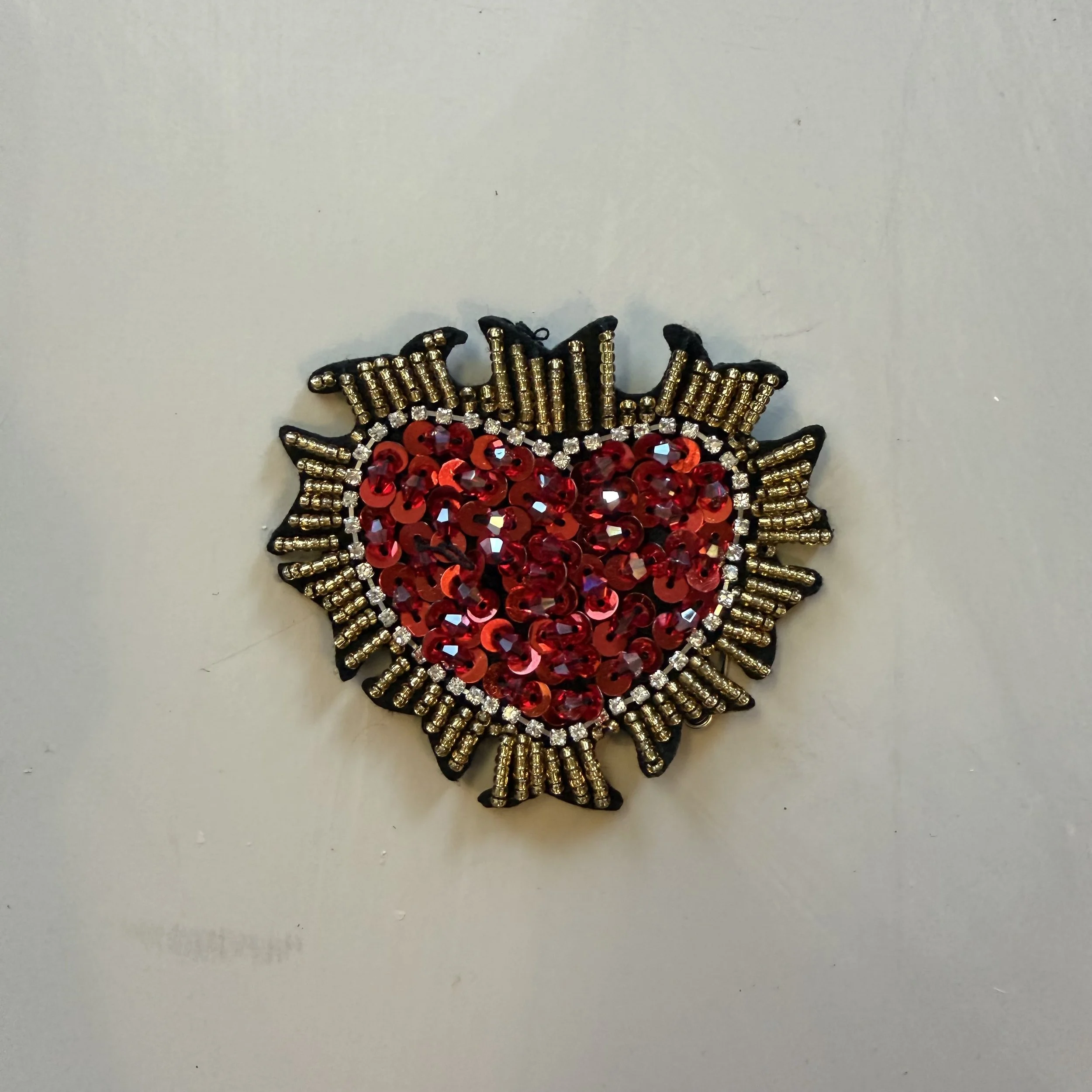 sequin heart patch