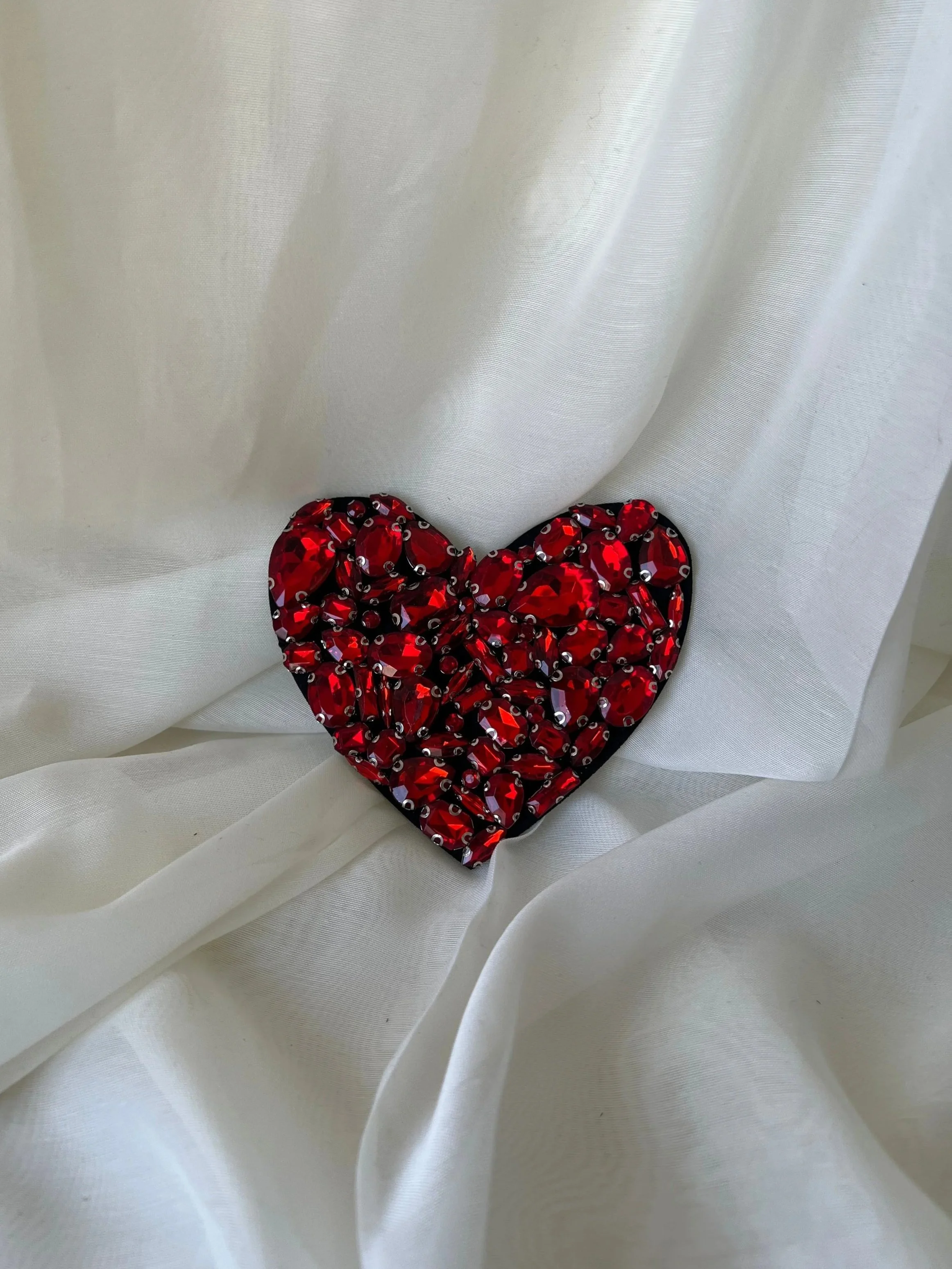 sequin heart patch