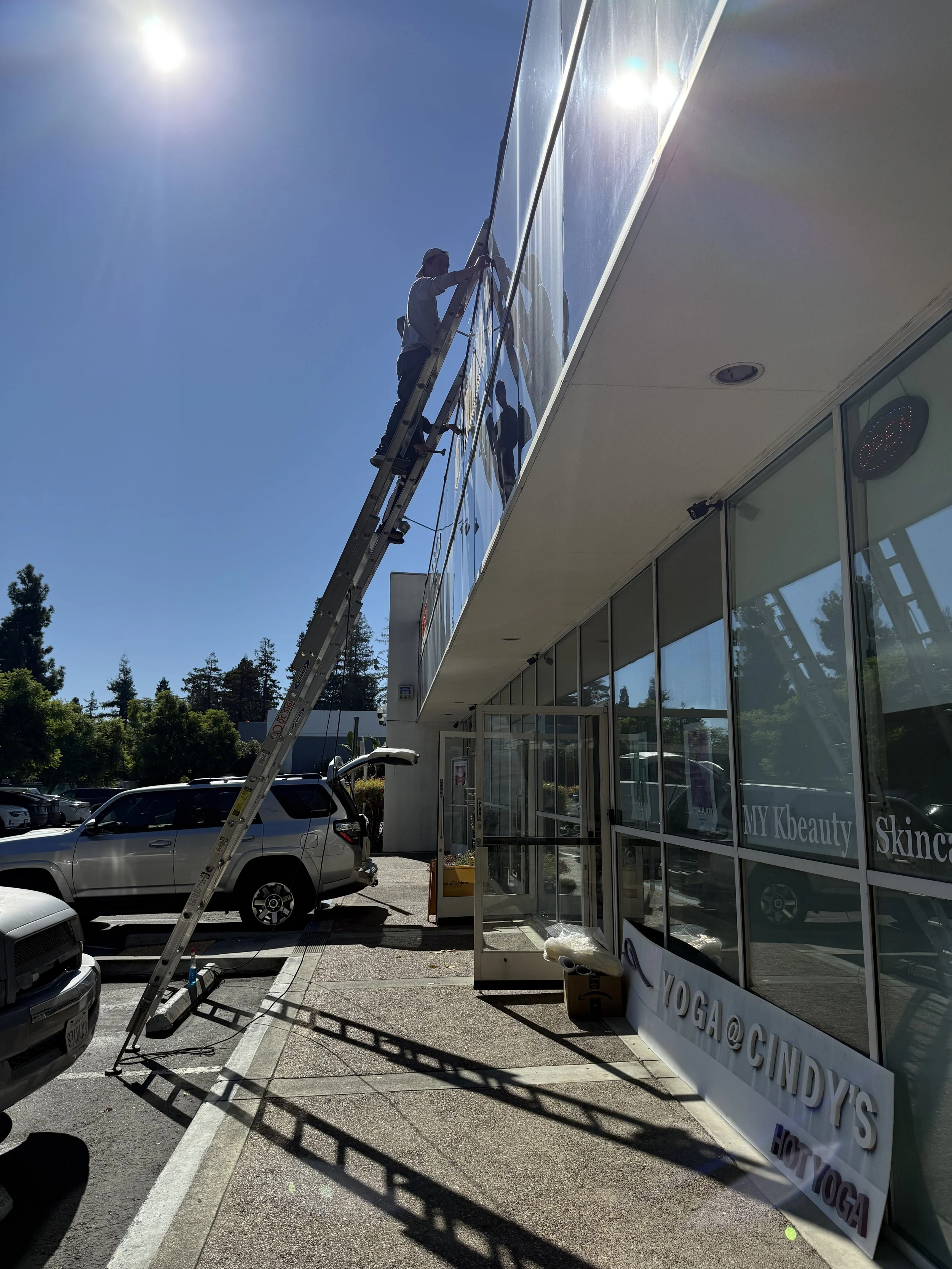  We made you work hard to find the studio. But finally signs are up! 