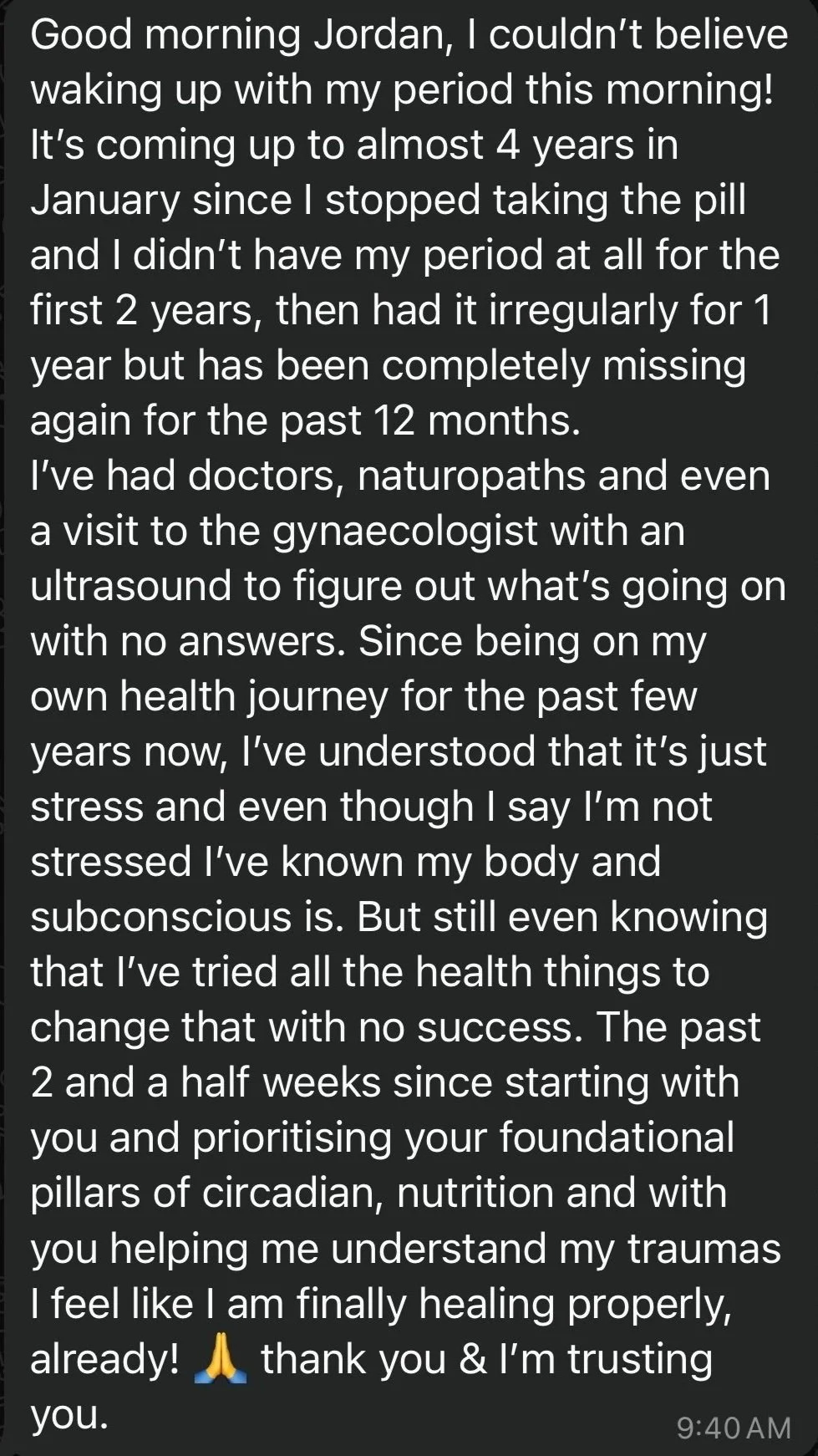 Tara - Dealing with hormonal issues
