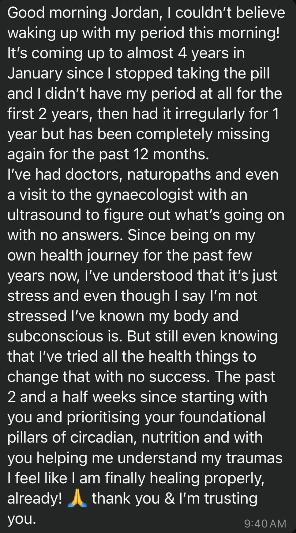 Tara - Dealing with hormonal issues