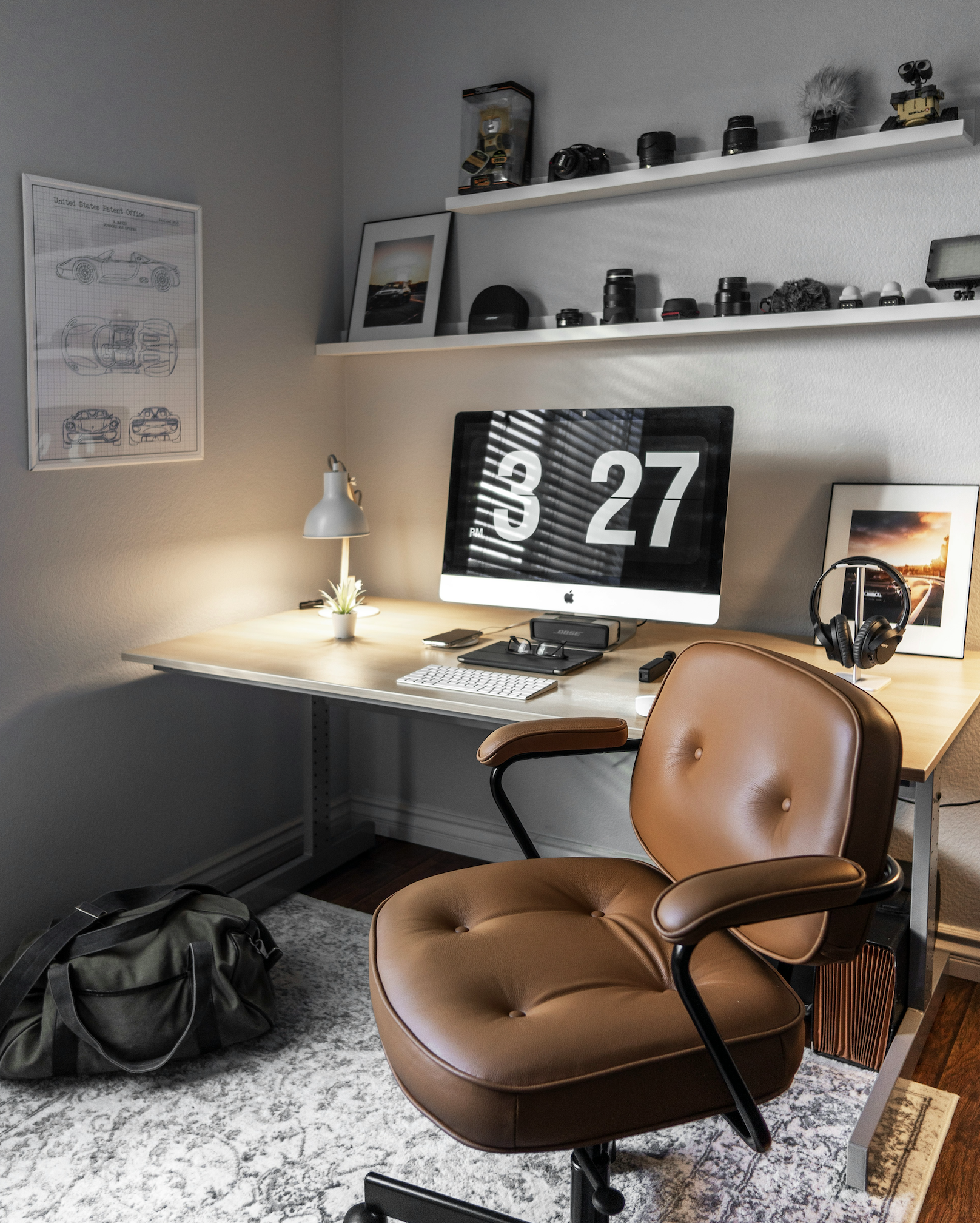 organized home workspace