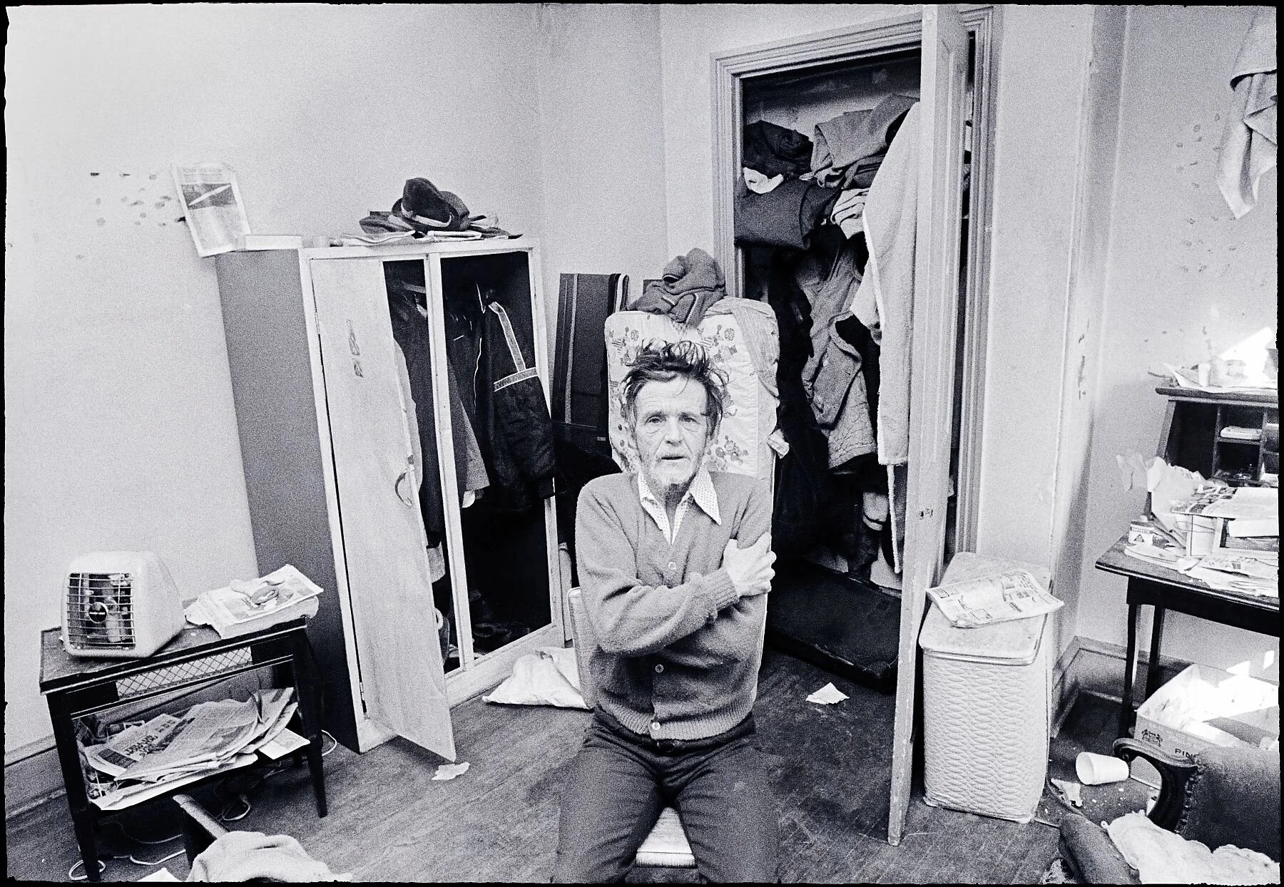 The emptying of American psychiatric hospitals in the early 1980's left many former residents, including this military veteran, fending for themselves with little or no public assistance.