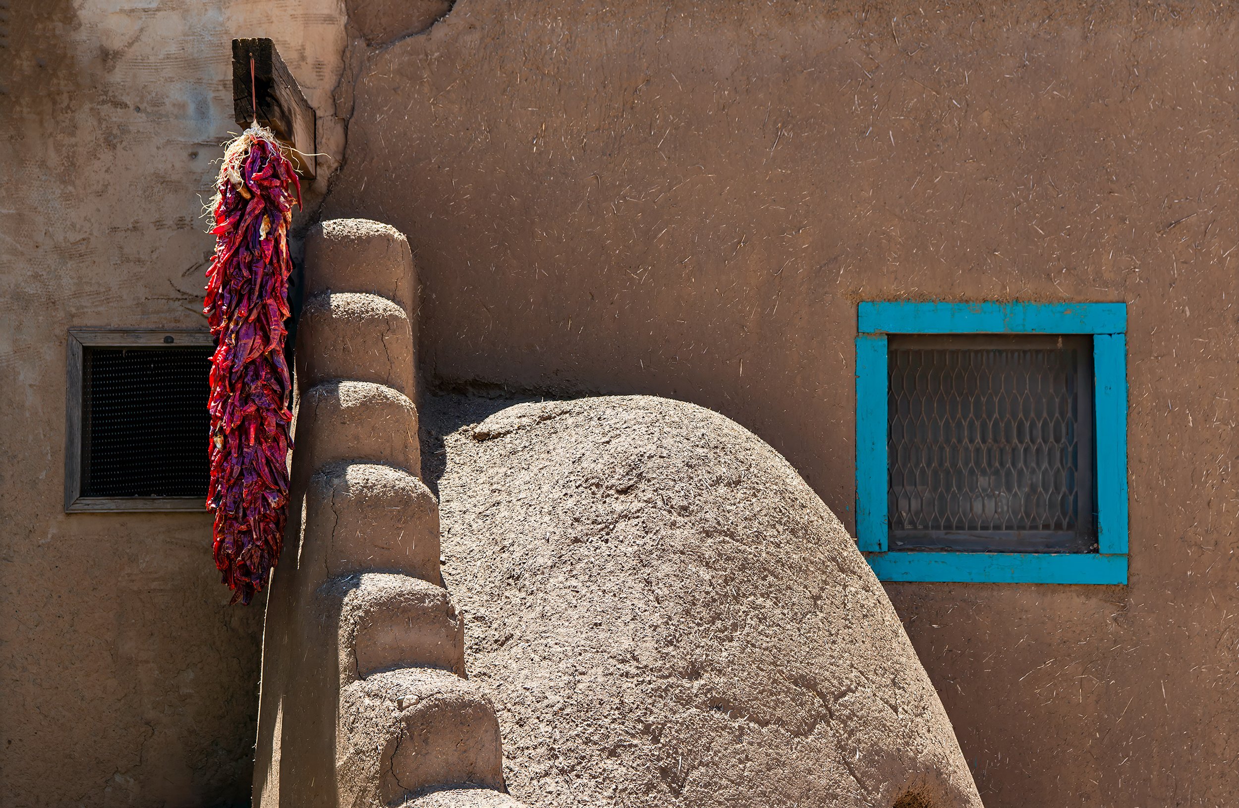 Adobe Oven and Peppers