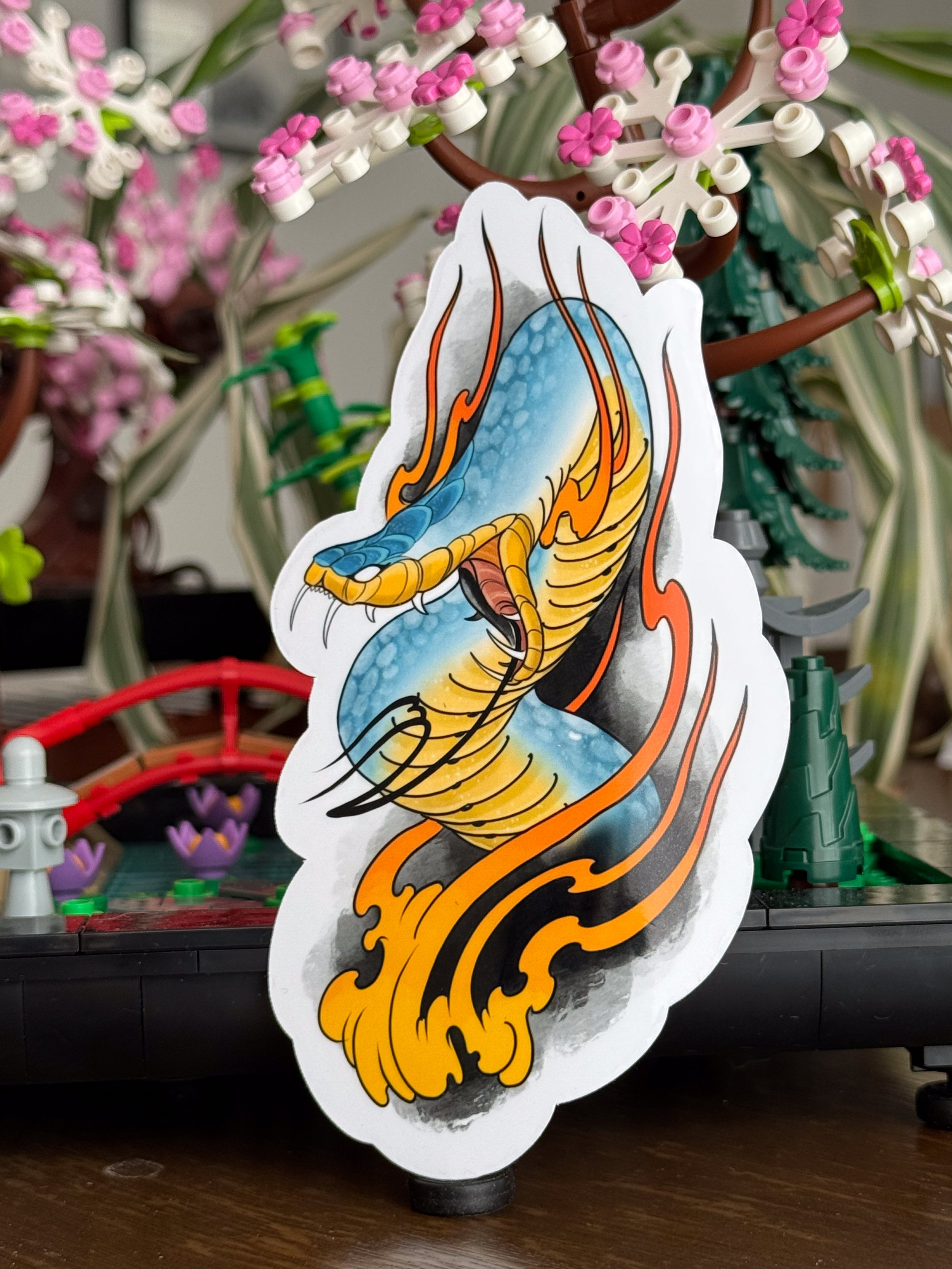 Inferno Serpent Sticker