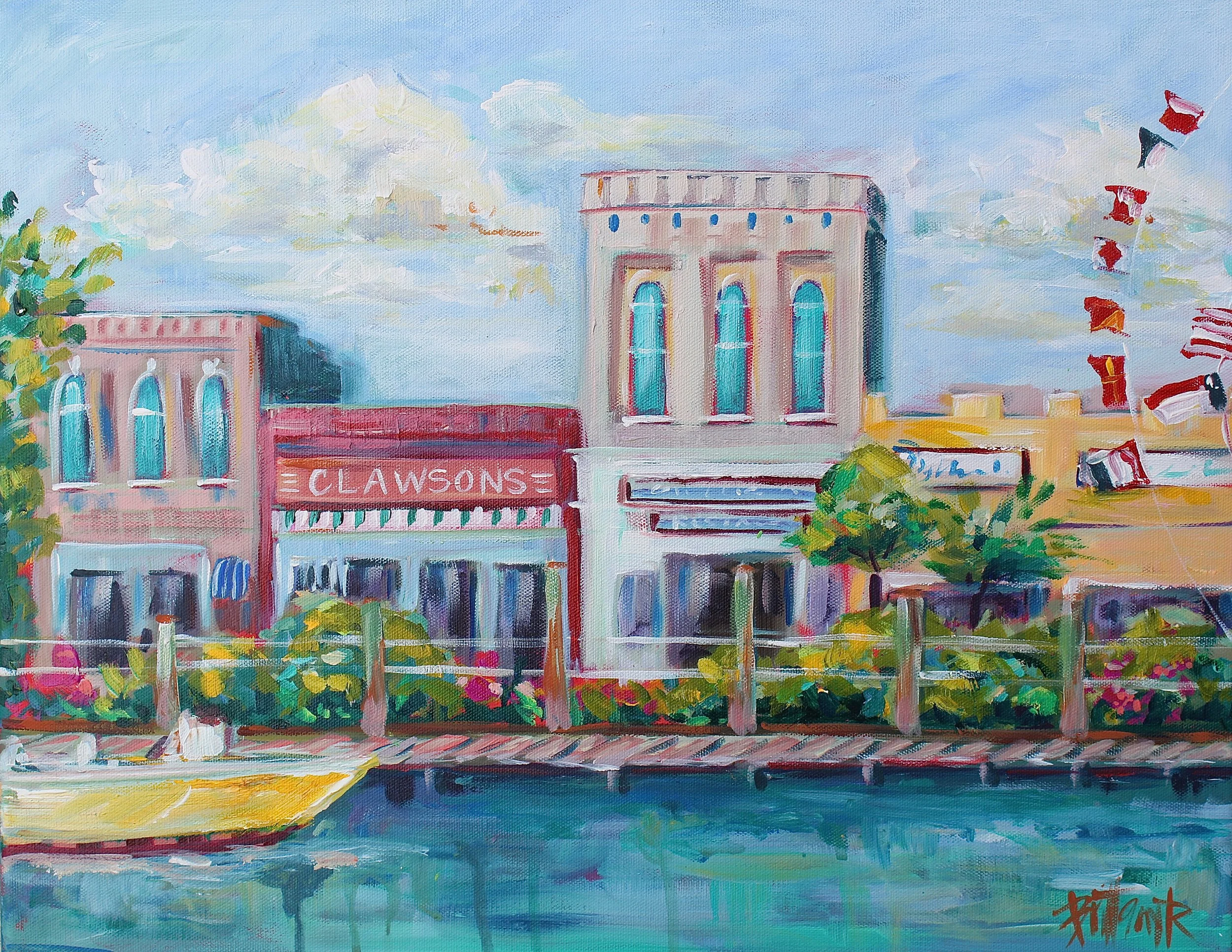 Downtown Beaufort Stroll Giclee